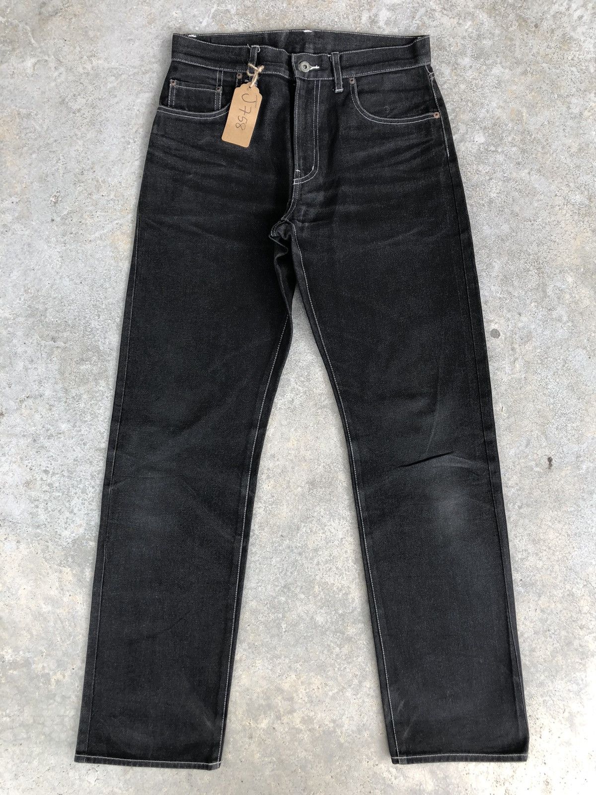 PPFM PPFM Distressed Jeans Straight Fit Jeans Size US 32 / EU 48 - 1 Thumbnail