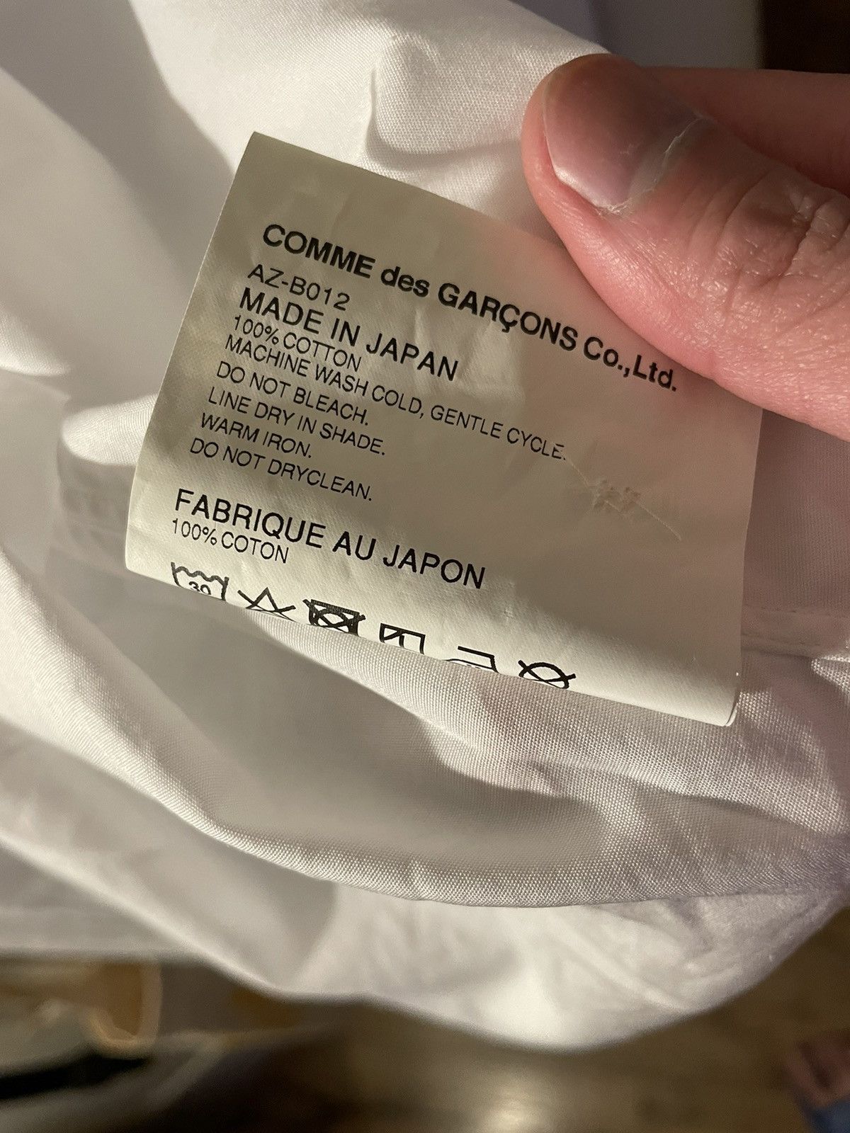 Comme des Garcons PLAY Small Heart Logo Button Down Shirt Size US XL / EU 56 / 4 - 4 Thumbnail