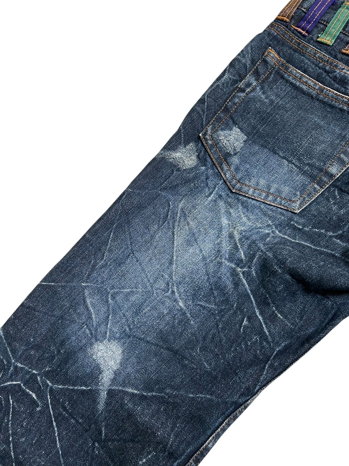 Japanese Brand × Kapital × Vintage Nylaus Double Waist Japanese Punk Denim Jeans Size US 30 / EU 46 - 8 Thumbnail