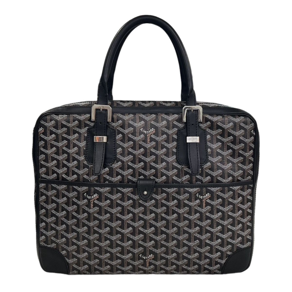 image of Goyard Ambassade Pm Briefcase in Black, Men's