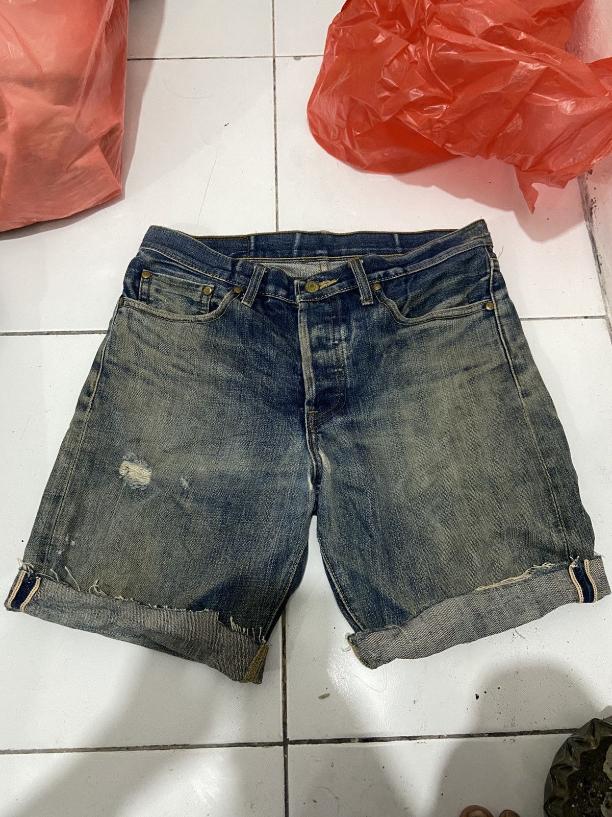 Levi's Thrashed Burried Vintage Levi’s 501XX 90s Big E Selvedge Size US 31 - 1 Thumbnail