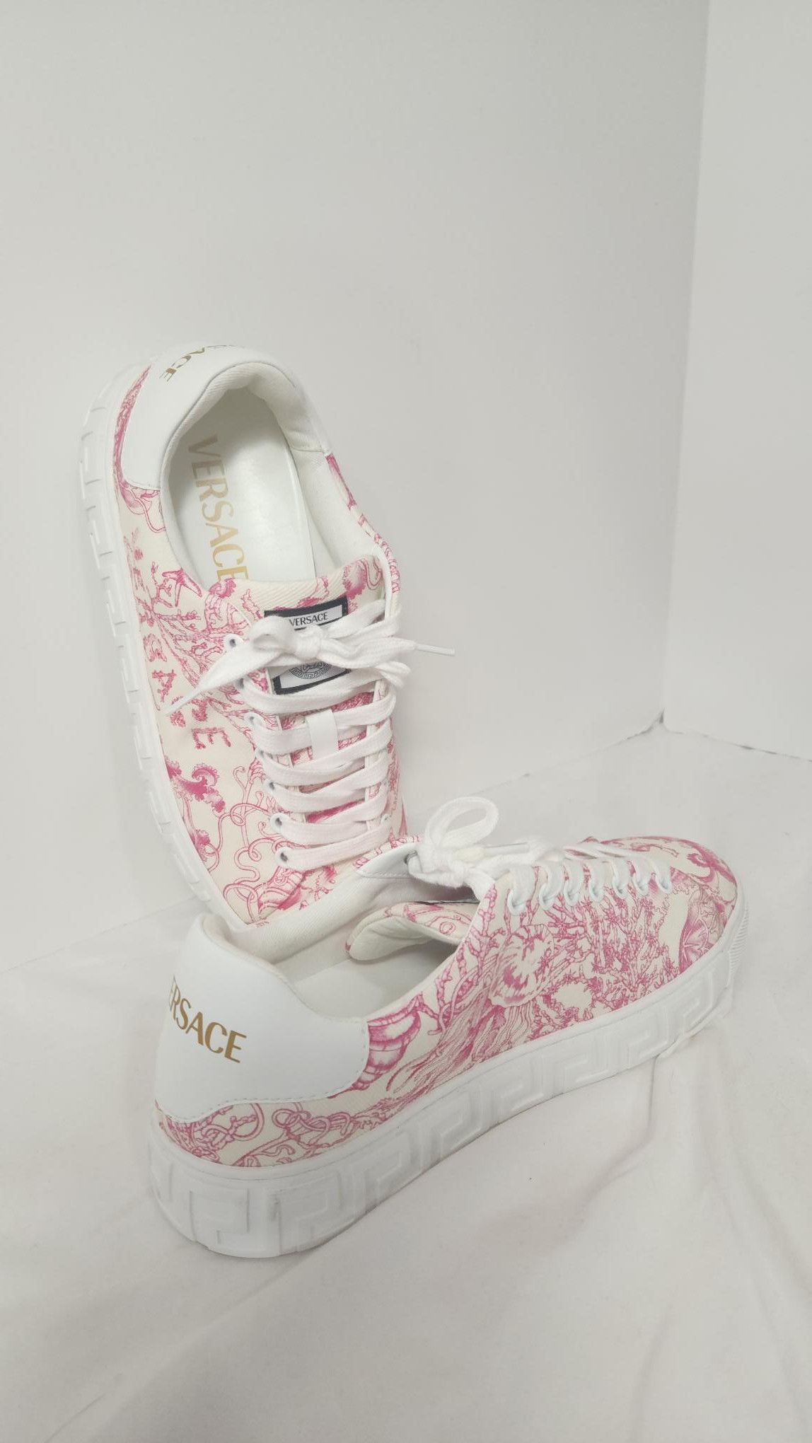 Versace Versace Barocco Greca Sneakers Size US 8.5 / IT 38.5 - 7 Thumbnail