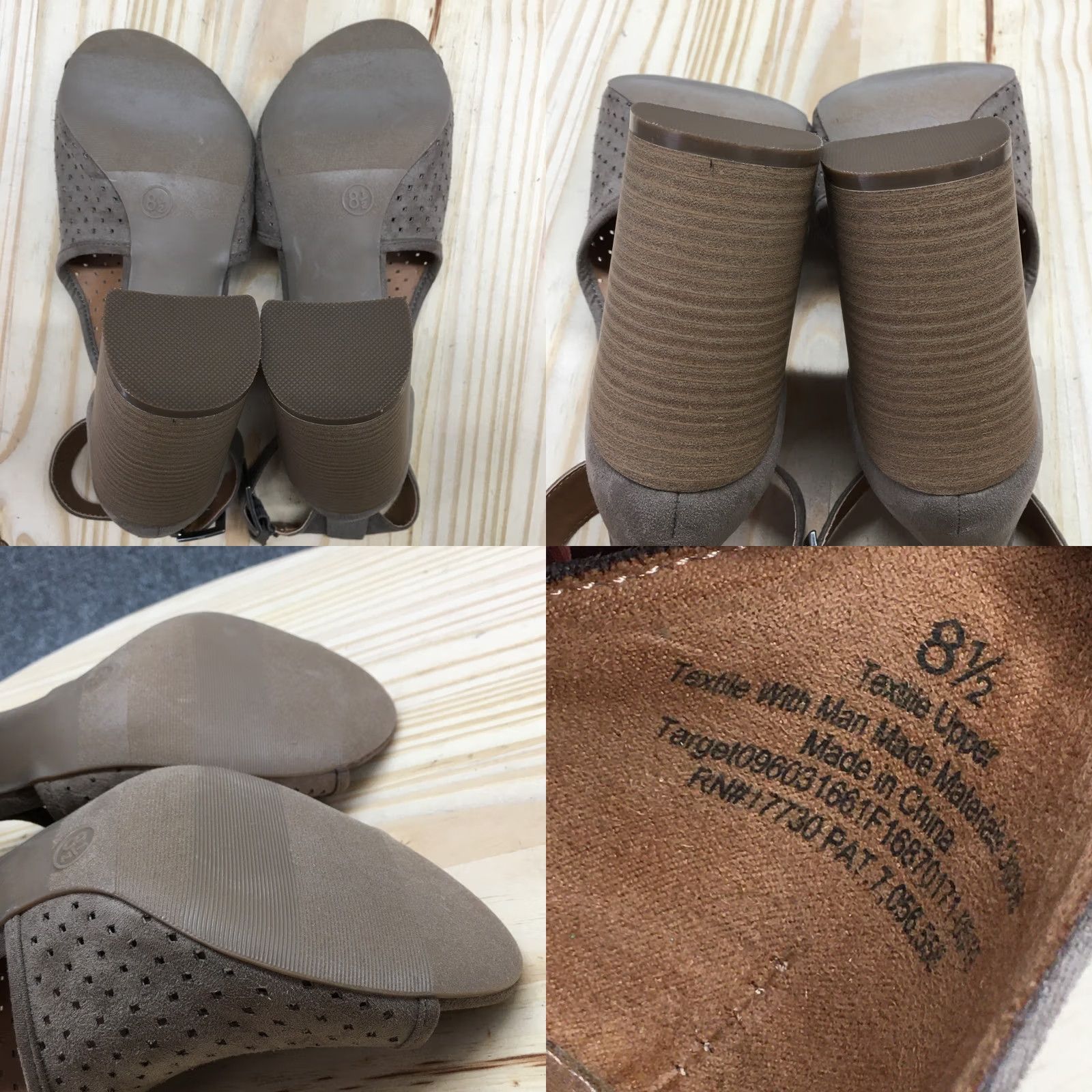 Vintage Universal Thread Sandals Womens 8.5 Hannah Ankle Straps Beige Heels Buckle NEW Size US 9 / IT 39 - 9 Thumbnail