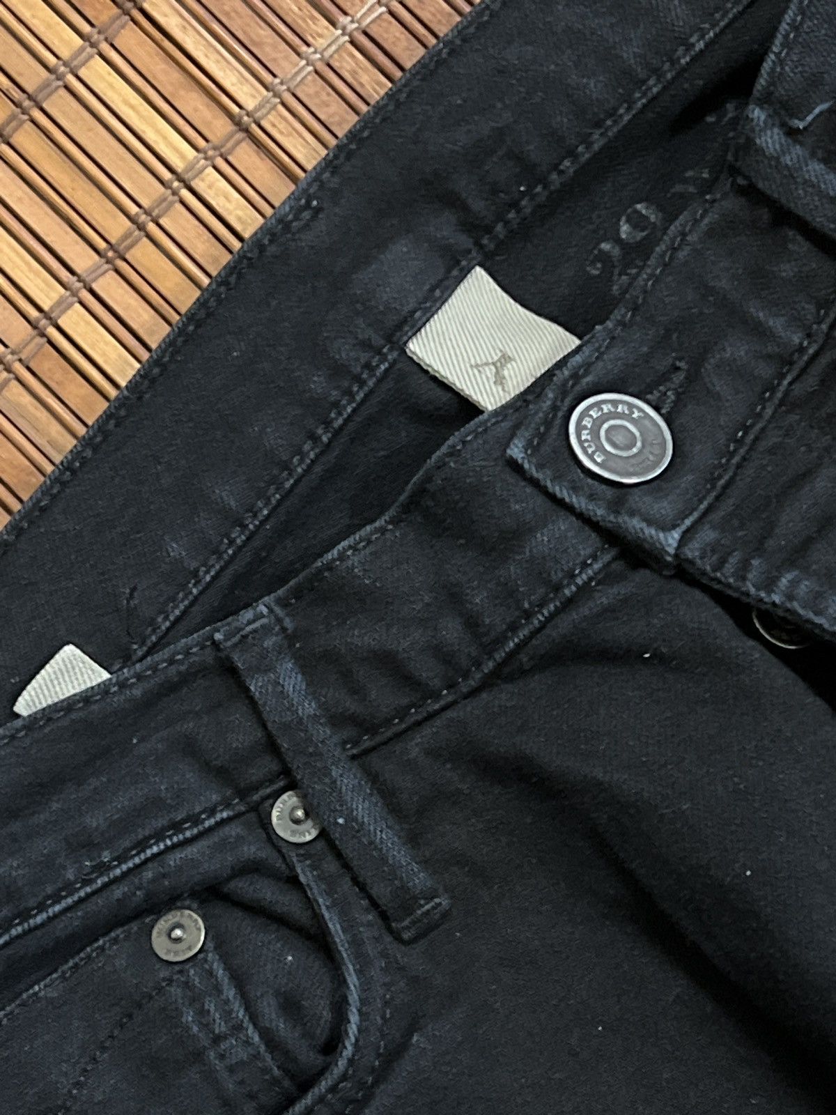 Burberry Burberry Brit black vintage slim straight leg denim jeans Size 29" - 5 Thumbnail