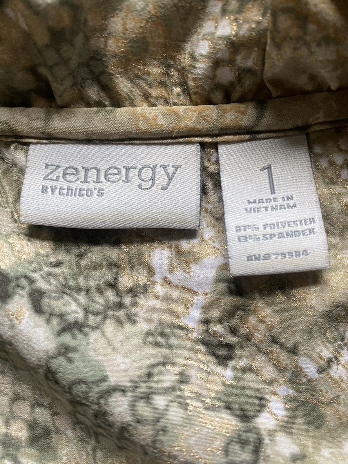 Chicos Zenergy x Chico’s Desert Camouflage lightweight vest 0 Size XS / US 0-2 / IT 36-38 - 2 Thumbnail
