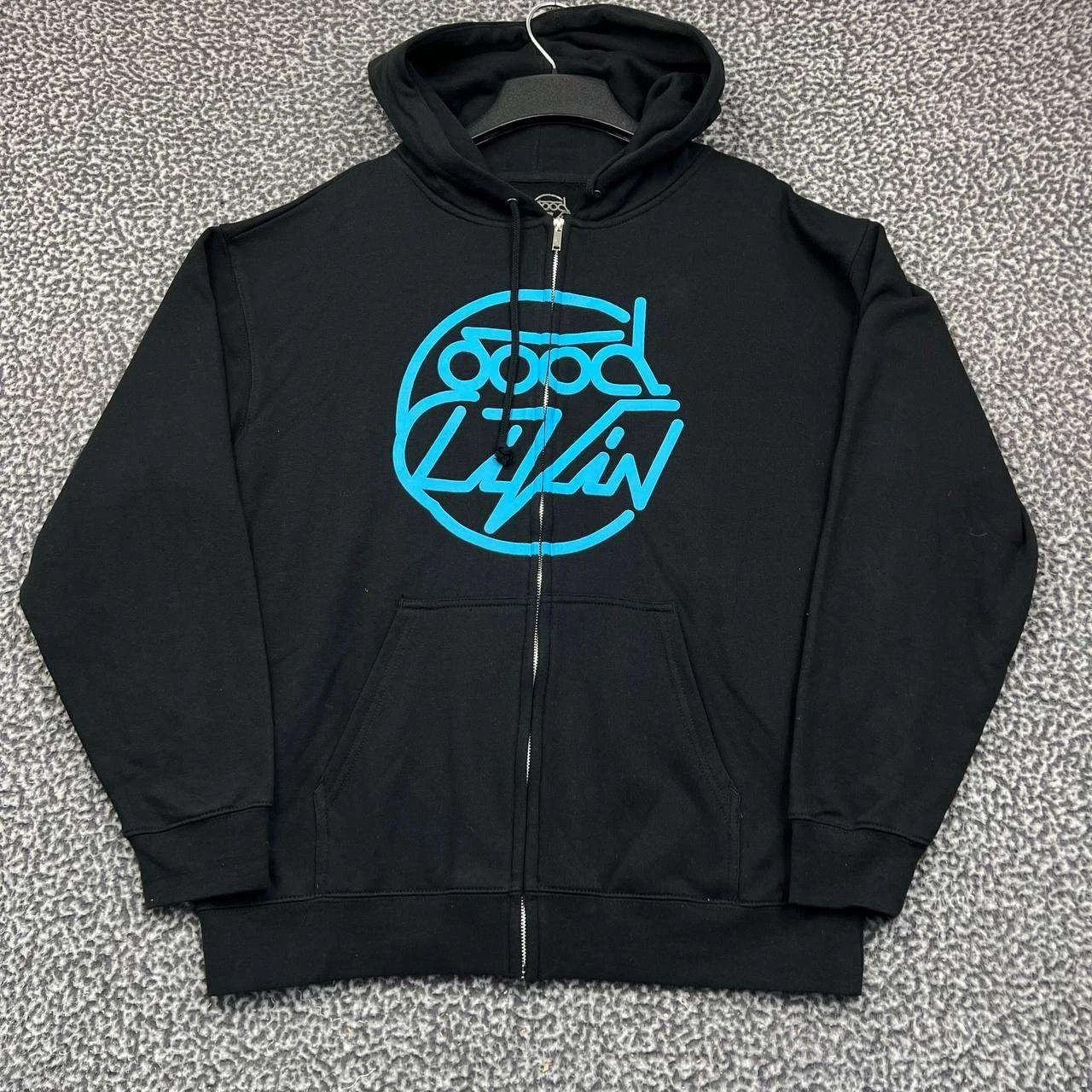 Other Good Livin Hoodie Men Black Fleece Lined Full Zip New L Size US L / EU 52-54 / 3 - 1 Thumbnail