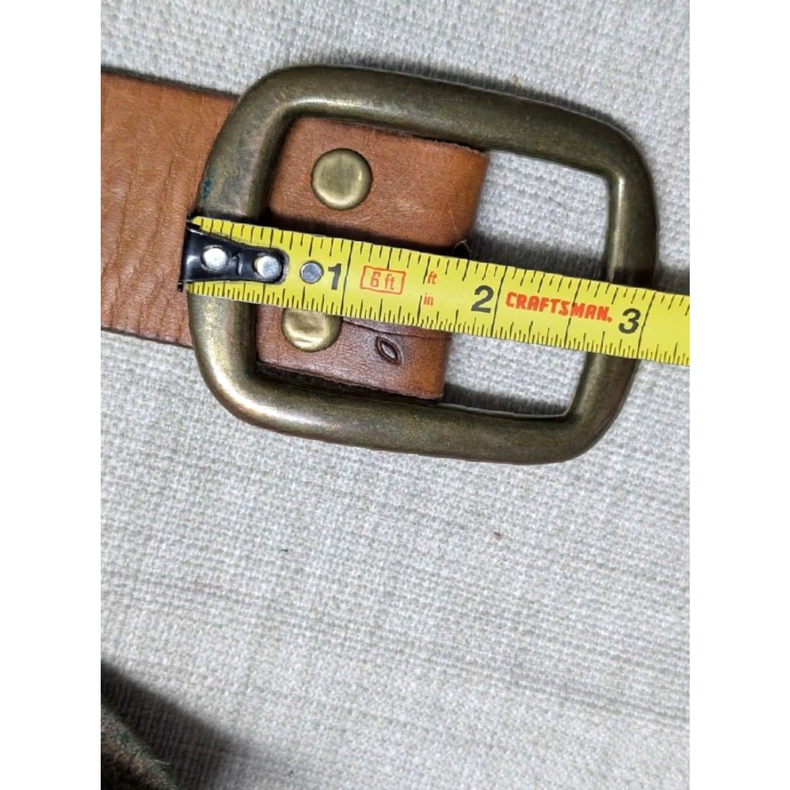 Lucky Brand VINTAGE Lucky Brand belt Western belt Tooled brown 40/41 leather cowhide buckle western Mens belt 1-5/8" width Size 40 - 7 Thumbnail