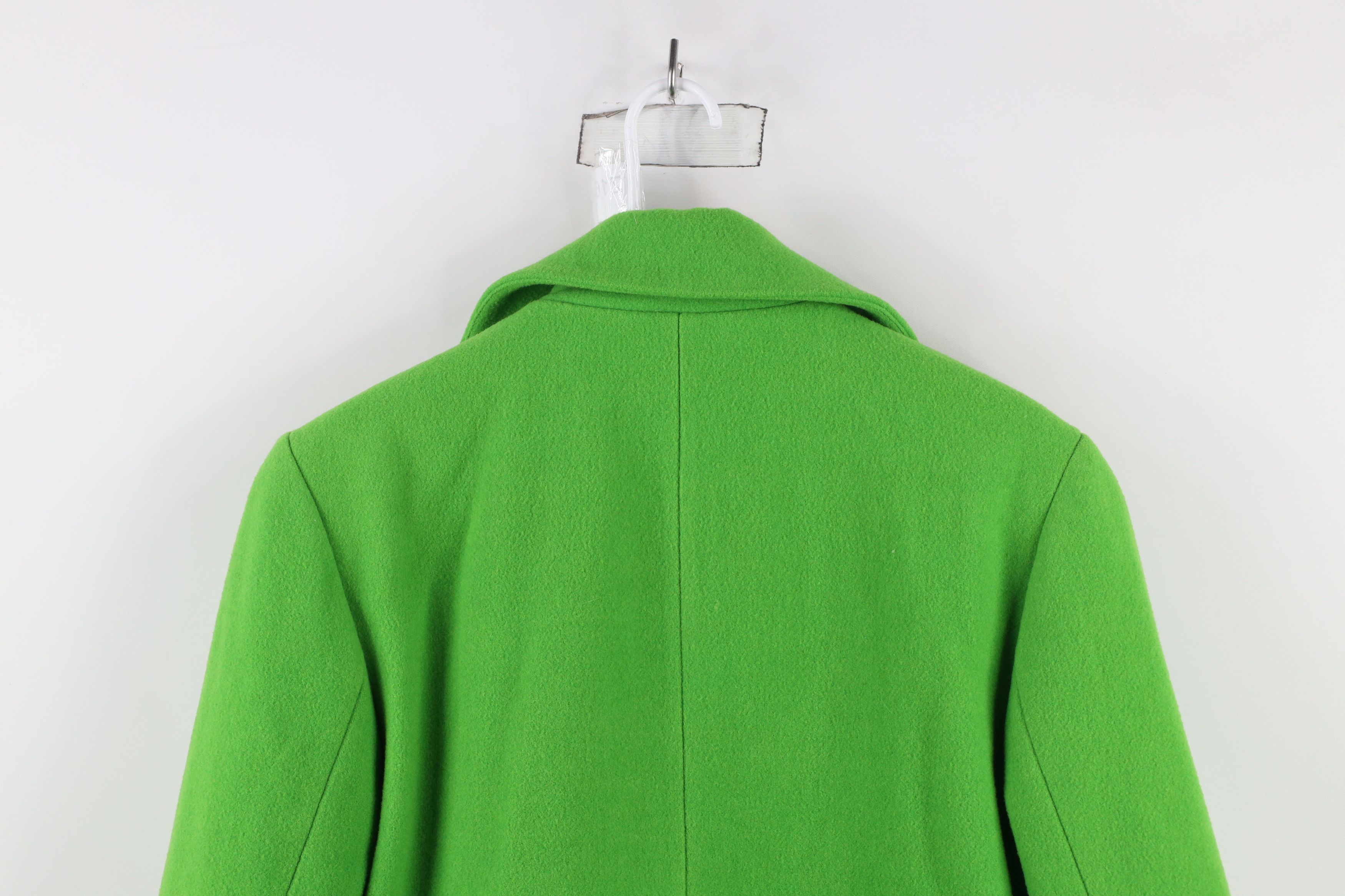 Vintage Vintage 90s Streetwear Wool Full Zip Bomber Jacket Lime Size L / US 10 / IT 46 - 11 Thumbnail