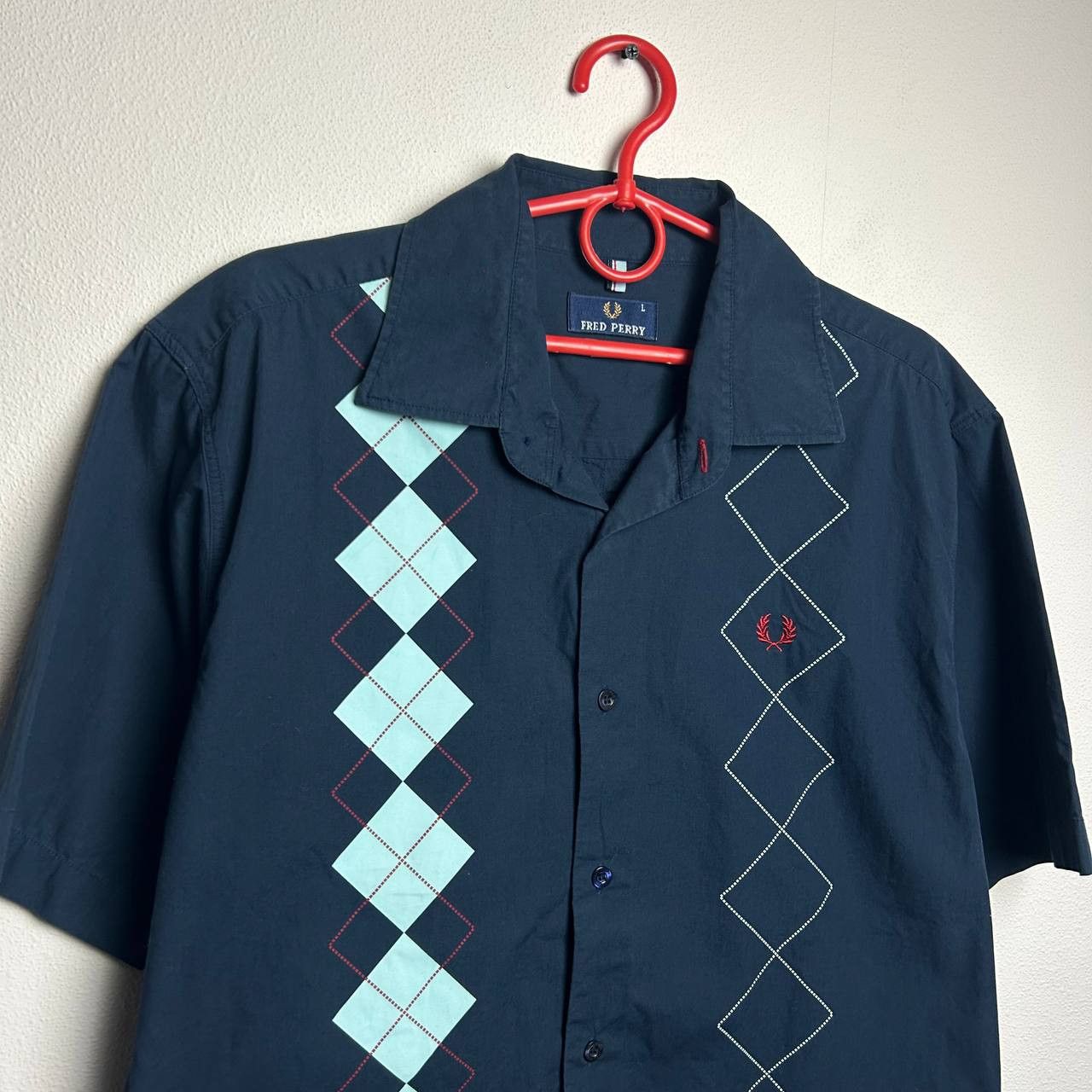 Fred Perry Vintage Fred Perry Big logo graphic button 90s shirt Size US L / EU 52-54 / 3 - 2 Thumbnail