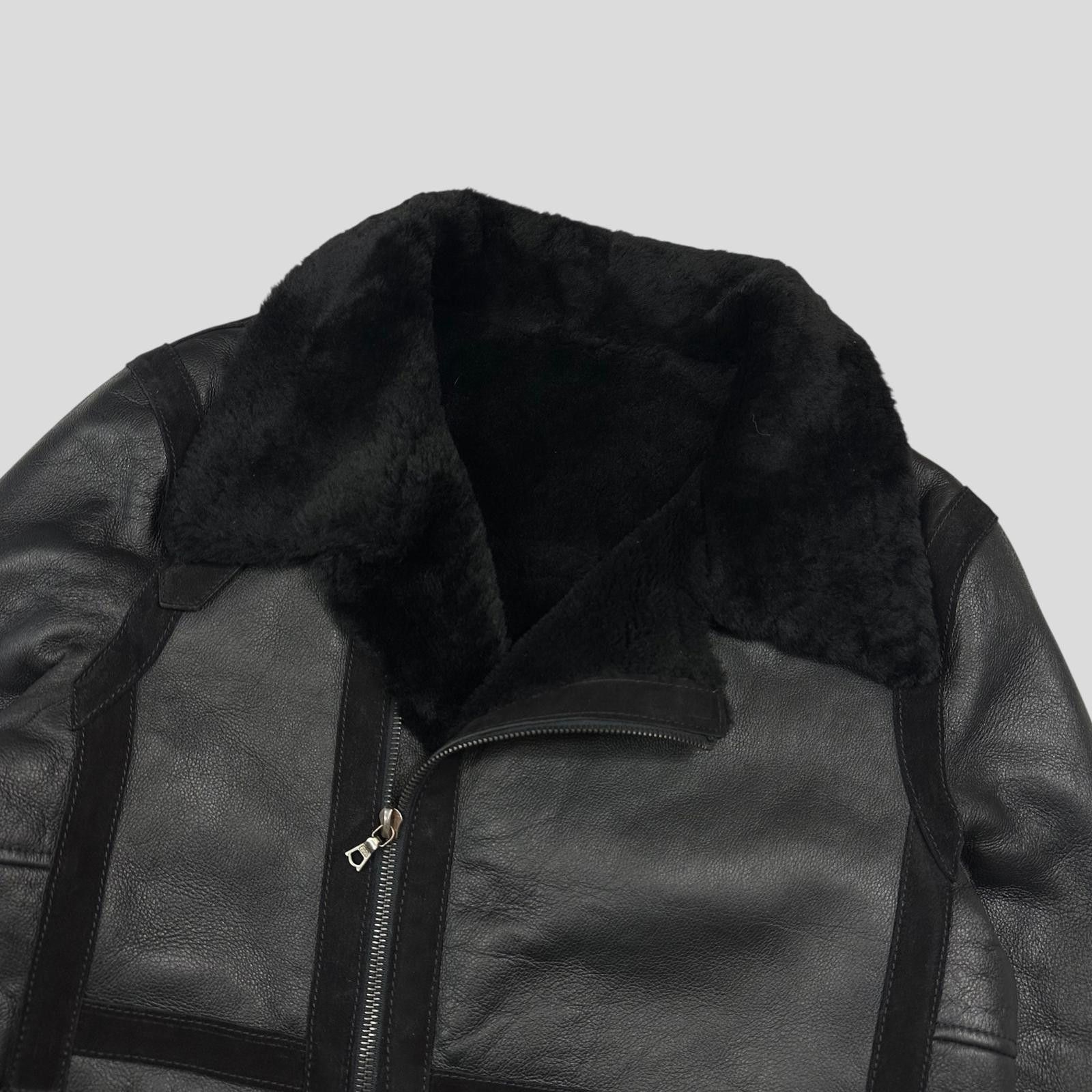 Neil Barrett Neil Barrett Leather Lamb Shearling Asymetric Biker Jacket S Size US S / EU 44-46 / 1 - 5 Thumbnail