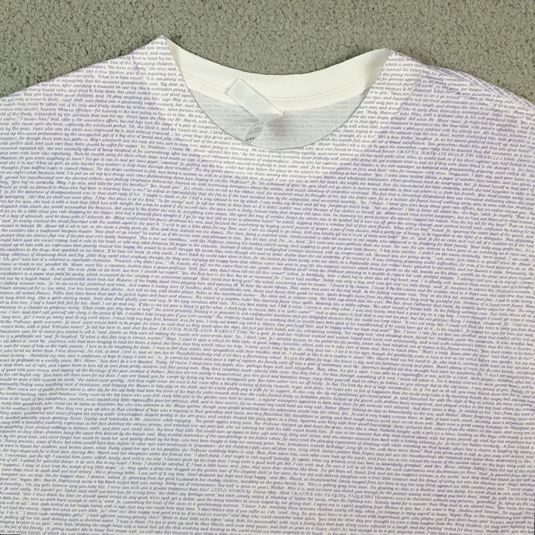 Vintage VINTAGE Litograph Little Women T-Shirt Shirt 2XL Regular Men All Over Print 90s Movie Book Lithograph Art Size XXL / US 16-18 / IT 52-54 - 2 Thumbnail