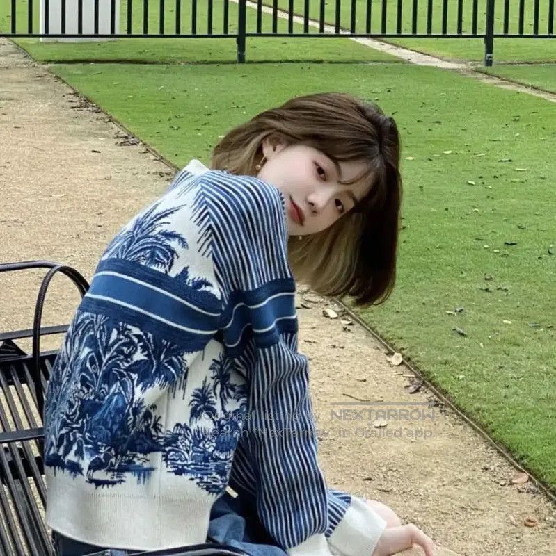Other Dior Blue Cashmere Printed Long Sleeve Sweater . Size M / US 6-8 / IT 42-44 - 9 Thumbnail