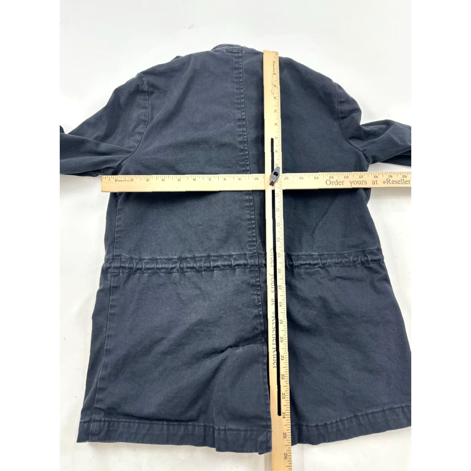 Lucky Brand Lucky Brand Women's Jacket Small Blue Utility Pocket Casual Fall Winter Long Sleeve Button Outerwear Size S / US 4 / IT 40 - 7 Thumbnail