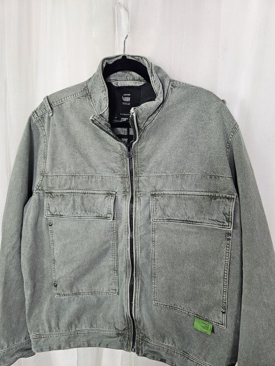 G-Star G-Star RAW Utility Flap Pocket Zip Jacket Green XXL Size US XXL / EU 58 / 5 - 3 Thumbnail