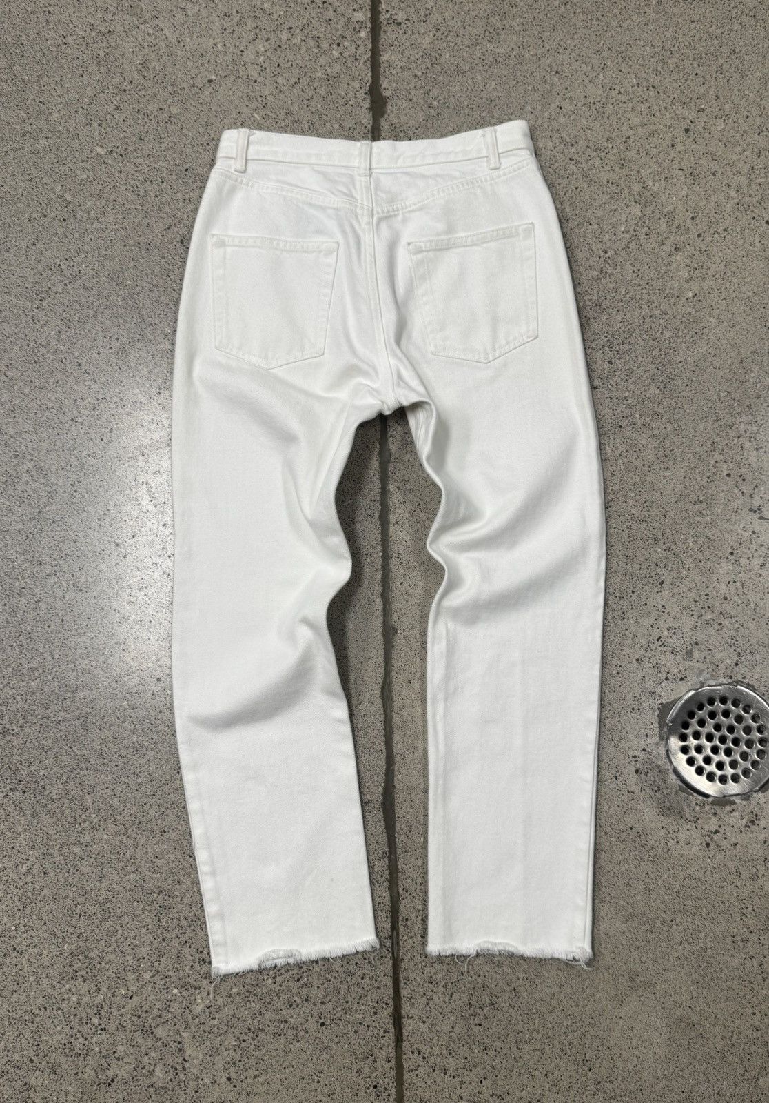 Celine Celine White ‘Raw Hem’ Slim/Skinny Denim Size US 28 / EU 44 - 3 Thumbnail
