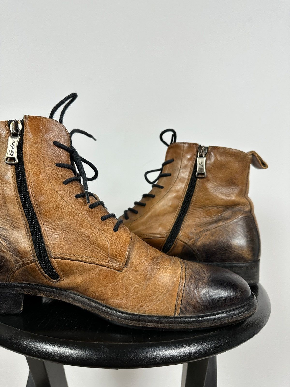 Vintage We Are The Original Hand Craft Leather Ankle Boots Size US 8 / EU 41 - 18 Thumbnail