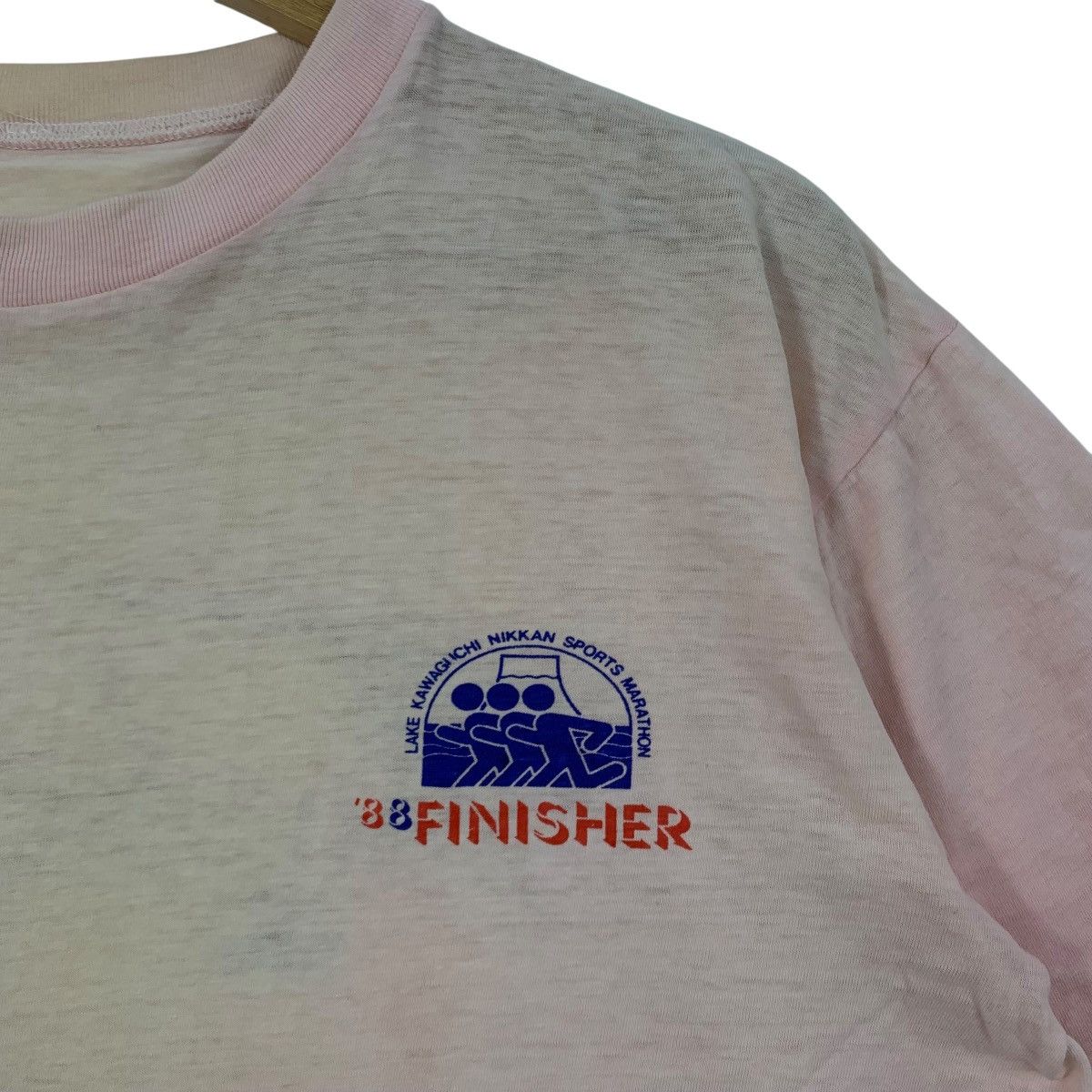 Puma Vintage 80s Puma LAKE KAWAGUCHI NIKKAN Sports MarathonTshirt Size US M / EU 48-50 / 2 - 3 Thumbnail