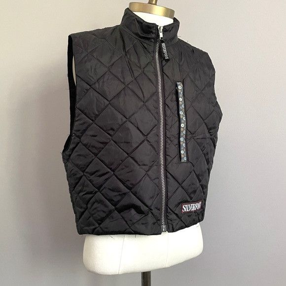 Handmade Silverfoot Black Quilted Vest - handmade in Squamish BC 🇨🇦 Size S / US 4 / IT 40 - 3 Thumbnail