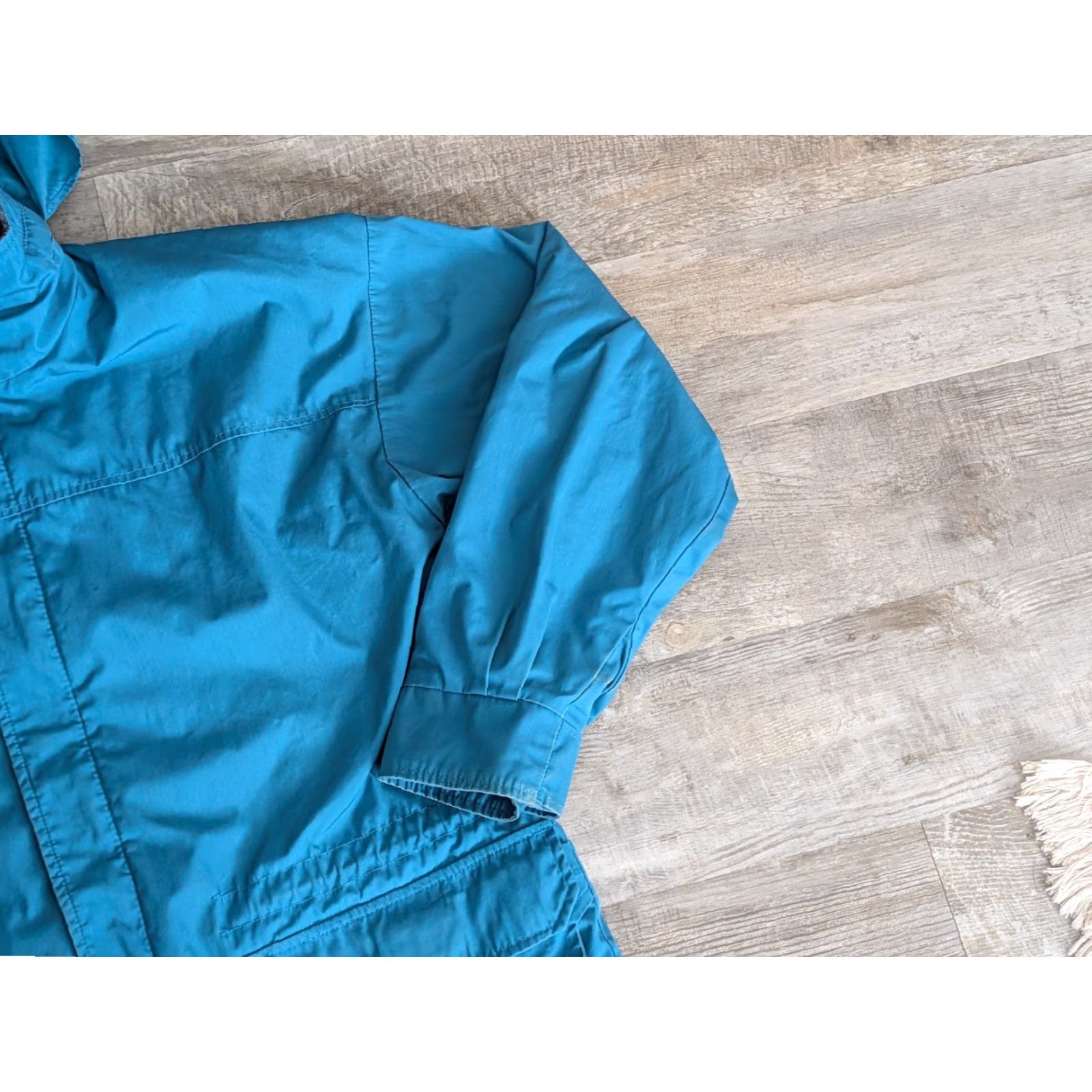 Vintage Vtg Woolrich Jacket Womens Sz M Wool Lined Coat Chore Wind Rain USA Made Teal Size M / US 6-8 / IT 42-44 - 4 Thumbnail