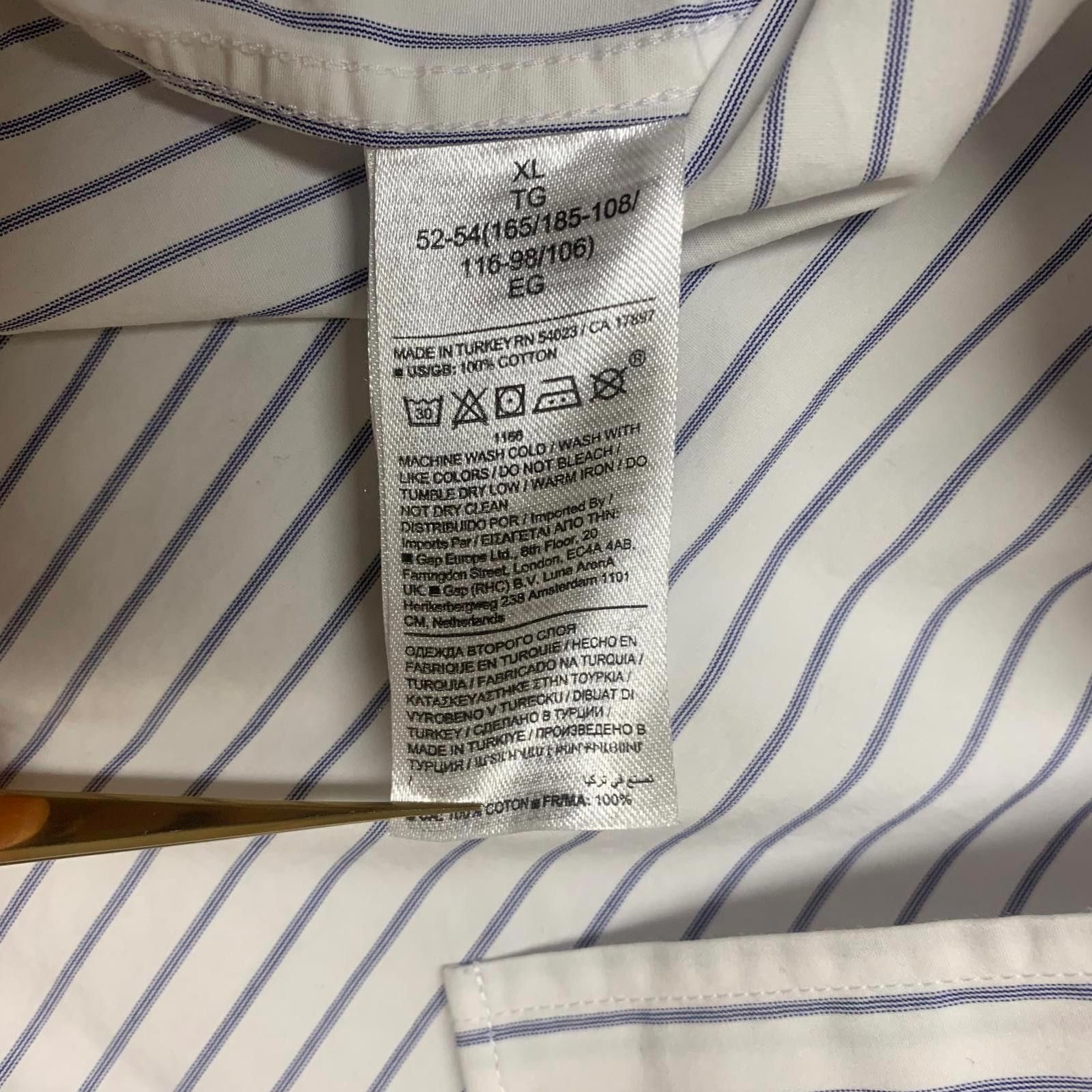 Banana Republic Banana Republic XL Slim Fit Striped Button-Up Shirt Size US XL / EU 56 / 4 - 11 Thumbnail