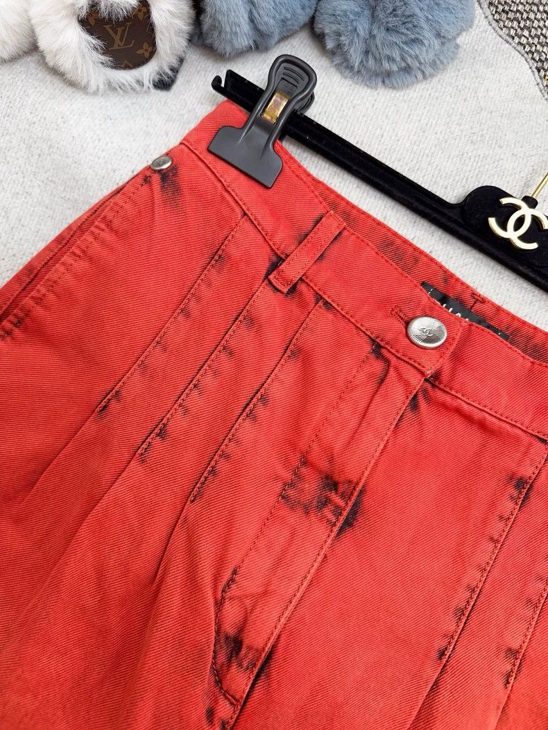 Other Chanel 20s spring and summer red old vintage jeans Size 25" / US 0 / IT 36 - 3 Thumbnail