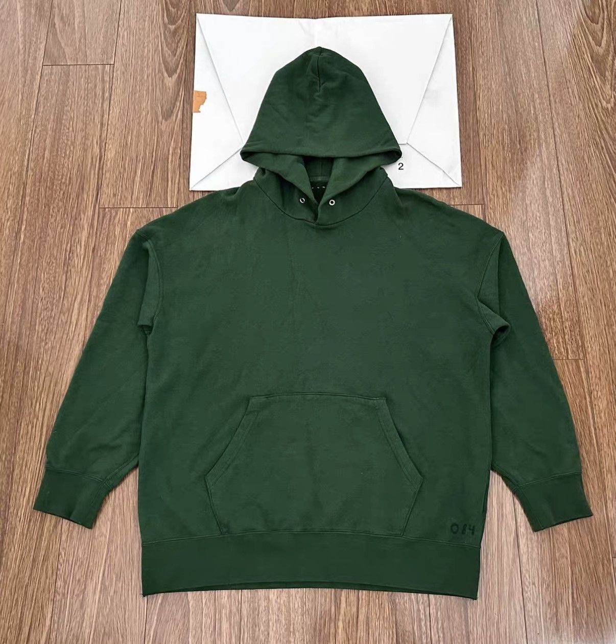 VISVIM 18SS JUMBO HOODIE P.O. STENCIL Number print hoodie