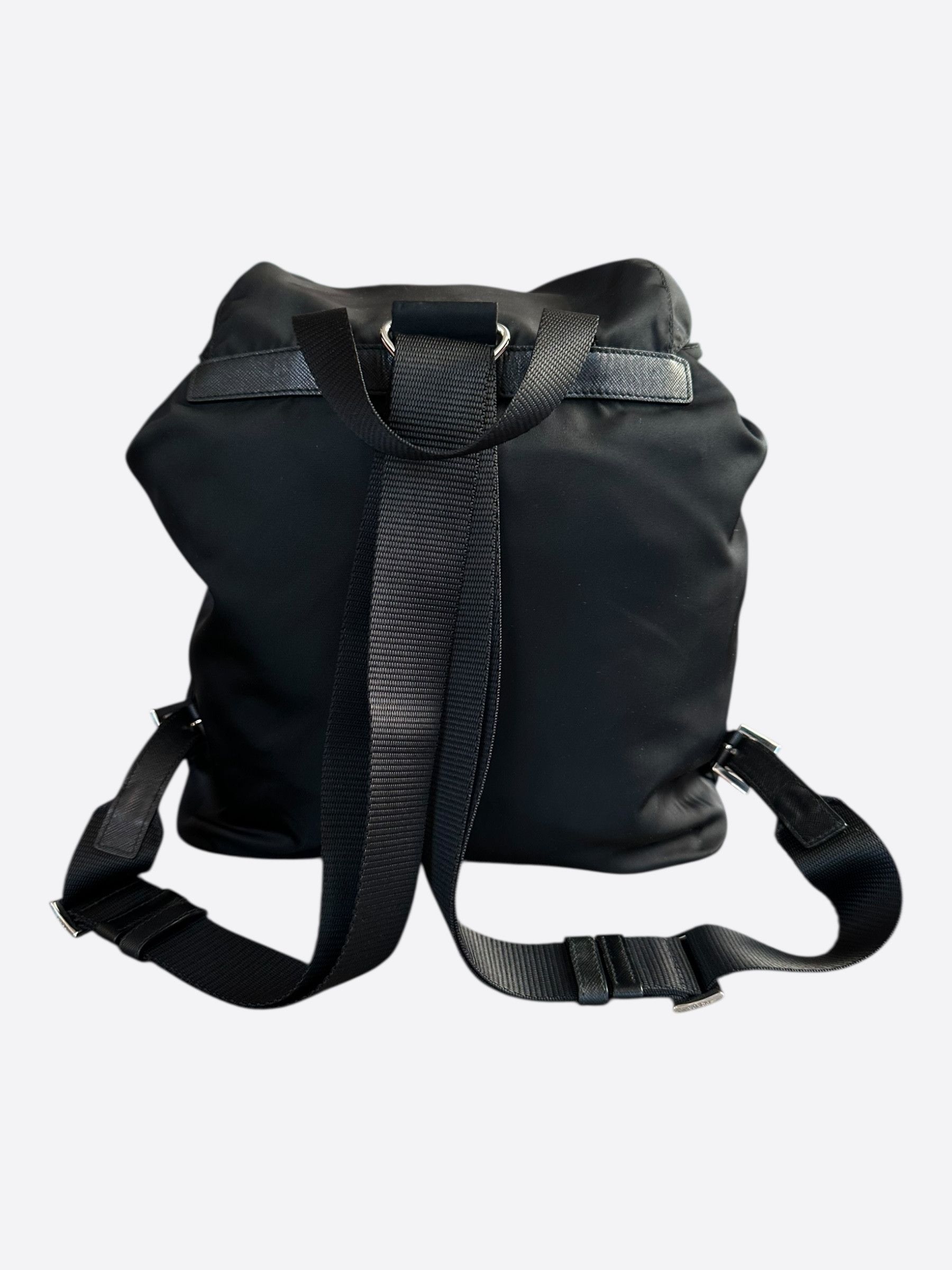 Prada Prada Black Re-Nylon Backpack Size ONE SIZE - 3 Thumbnail