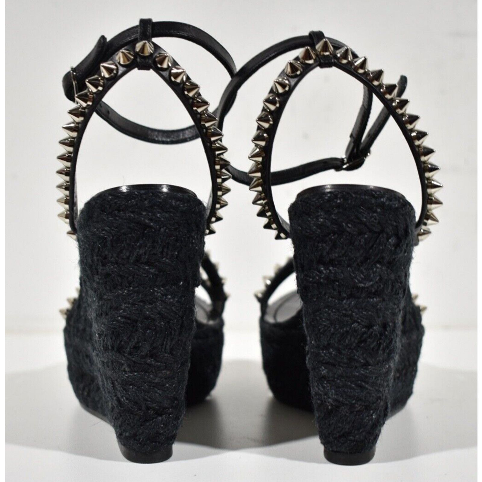 Christian Louboutin Mafaldina Zeppa 120 Black Platform Wedge Sandal Heel Pump 42 Size US 12 / IT 42 - 10 Thumbnail