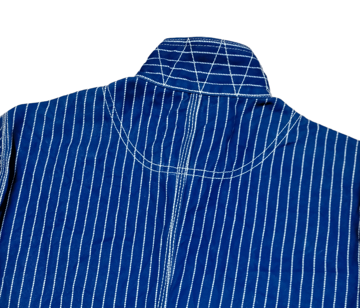 Japanese Brand Houston Wabash Chore Jaket Stripe Denim Made in Japan Size US M / EU 48-50 / 2 - 8 Thumbnail
