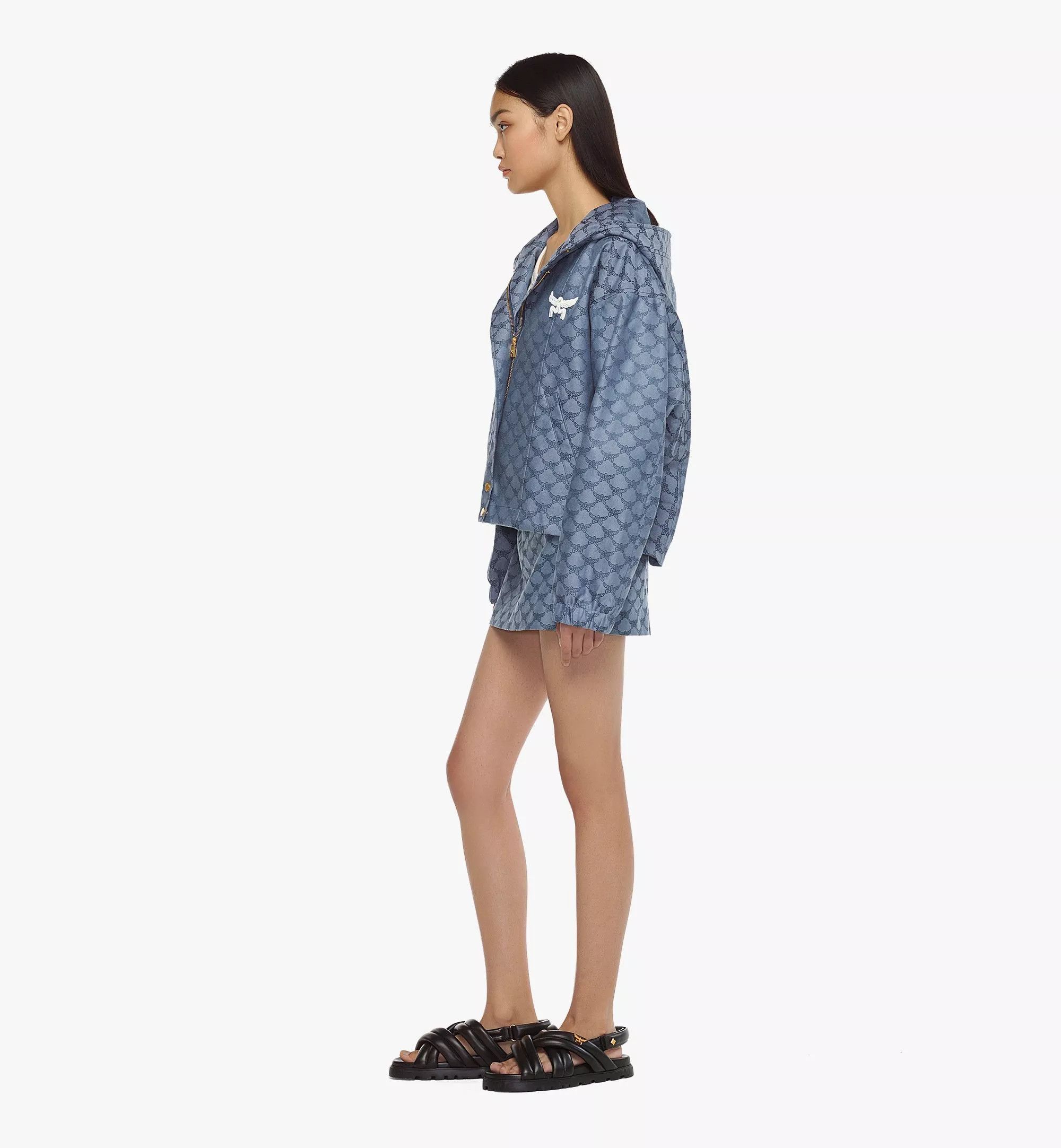 MCM o1mt1gz1224 Zip Up Jacket in Indigo Size S / US 4 / IT 40 - 4 Thumbnail