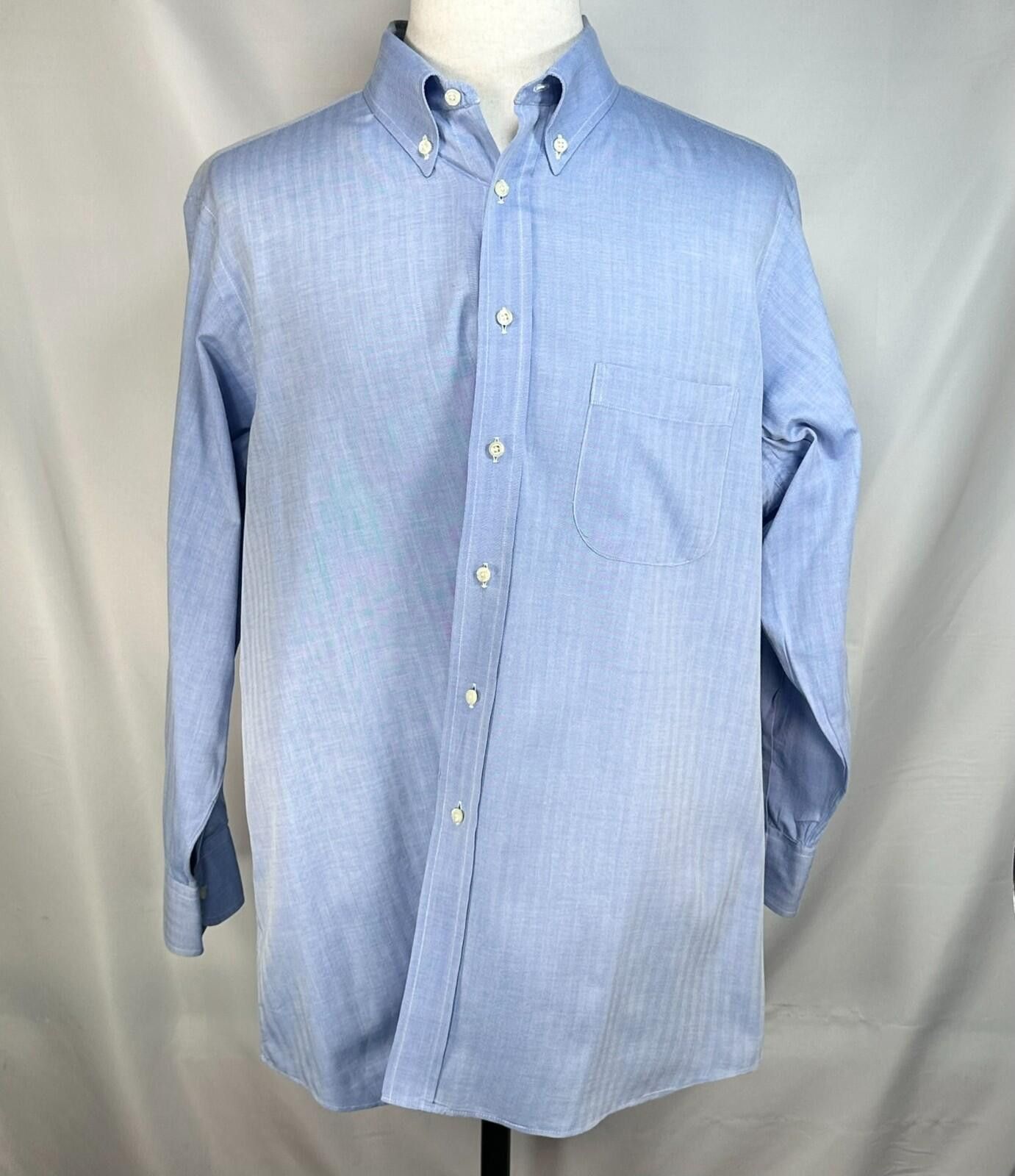 Tom James Tom James Executive Collection Solid Oxford Blue Mens XL Size 44R - 1 Thumbnail