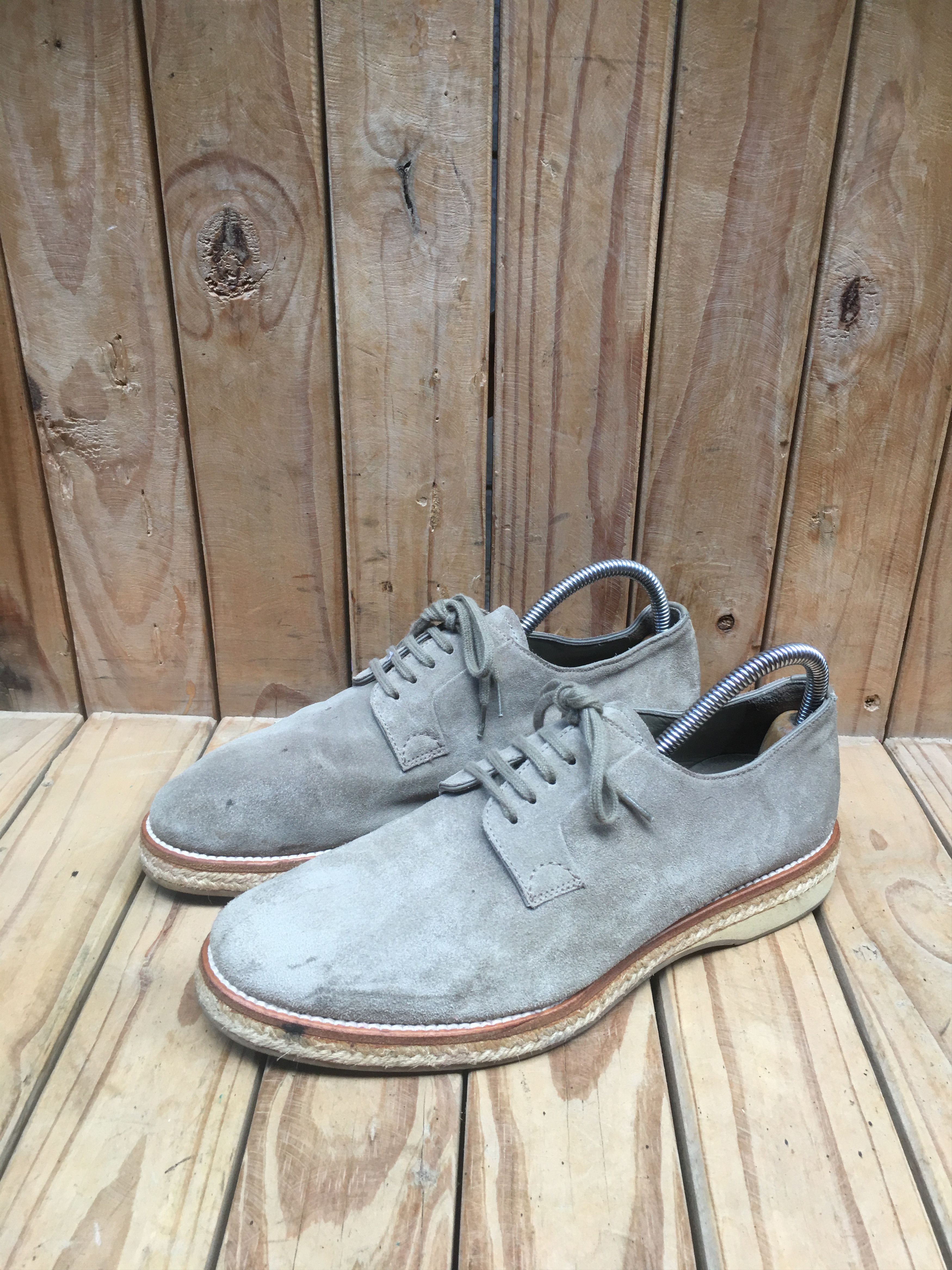 Prada Prada derby Mens Grey suede Leather Shoes Size UK 6 Size US 7 / EU 40 - 1 Thumbnail