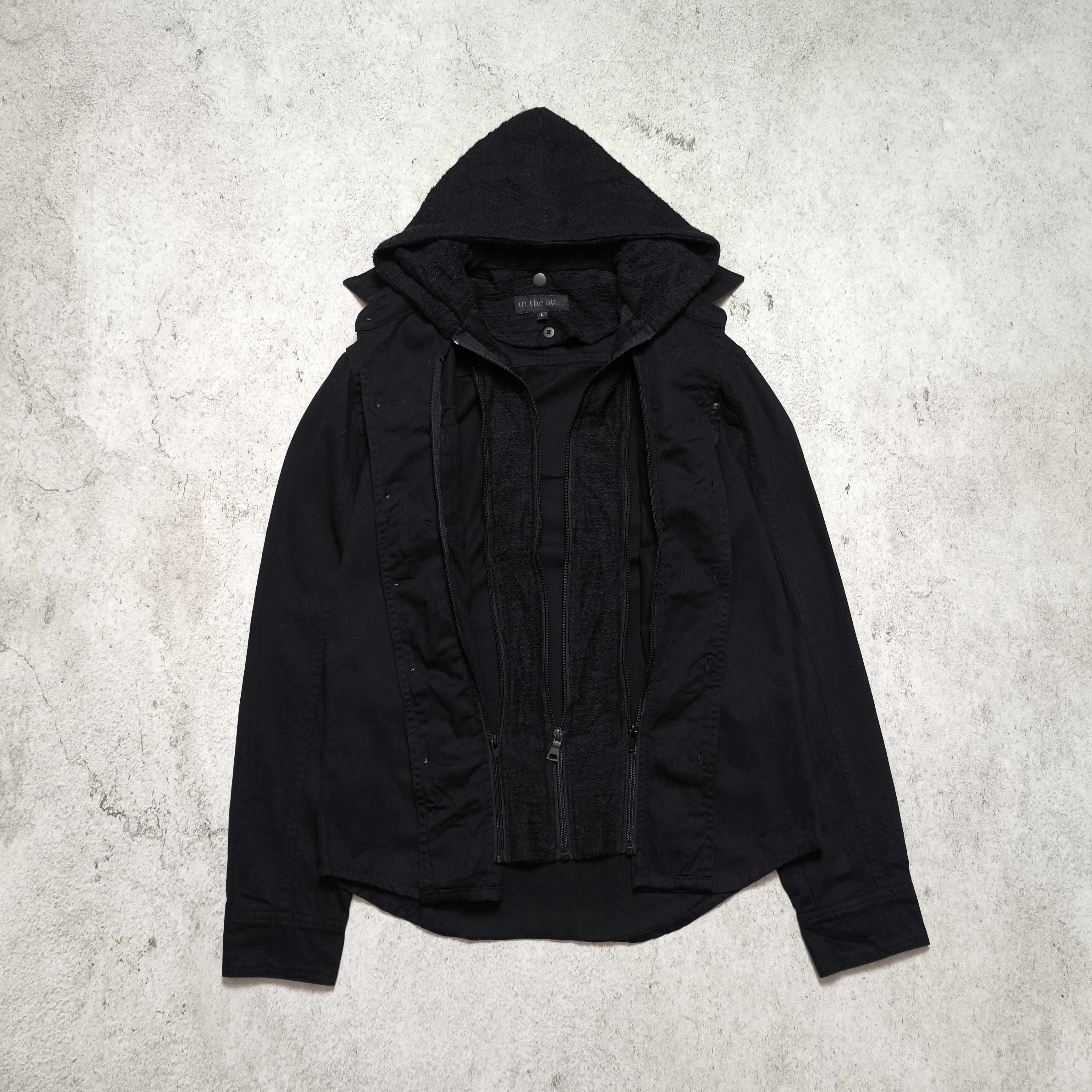 Le Grande Bleu (L.G.B.) In The Attic Double Zip Shirt - Vkei gothic style Size US L / EU 52-54 / 3 - 3 Thumbnail
