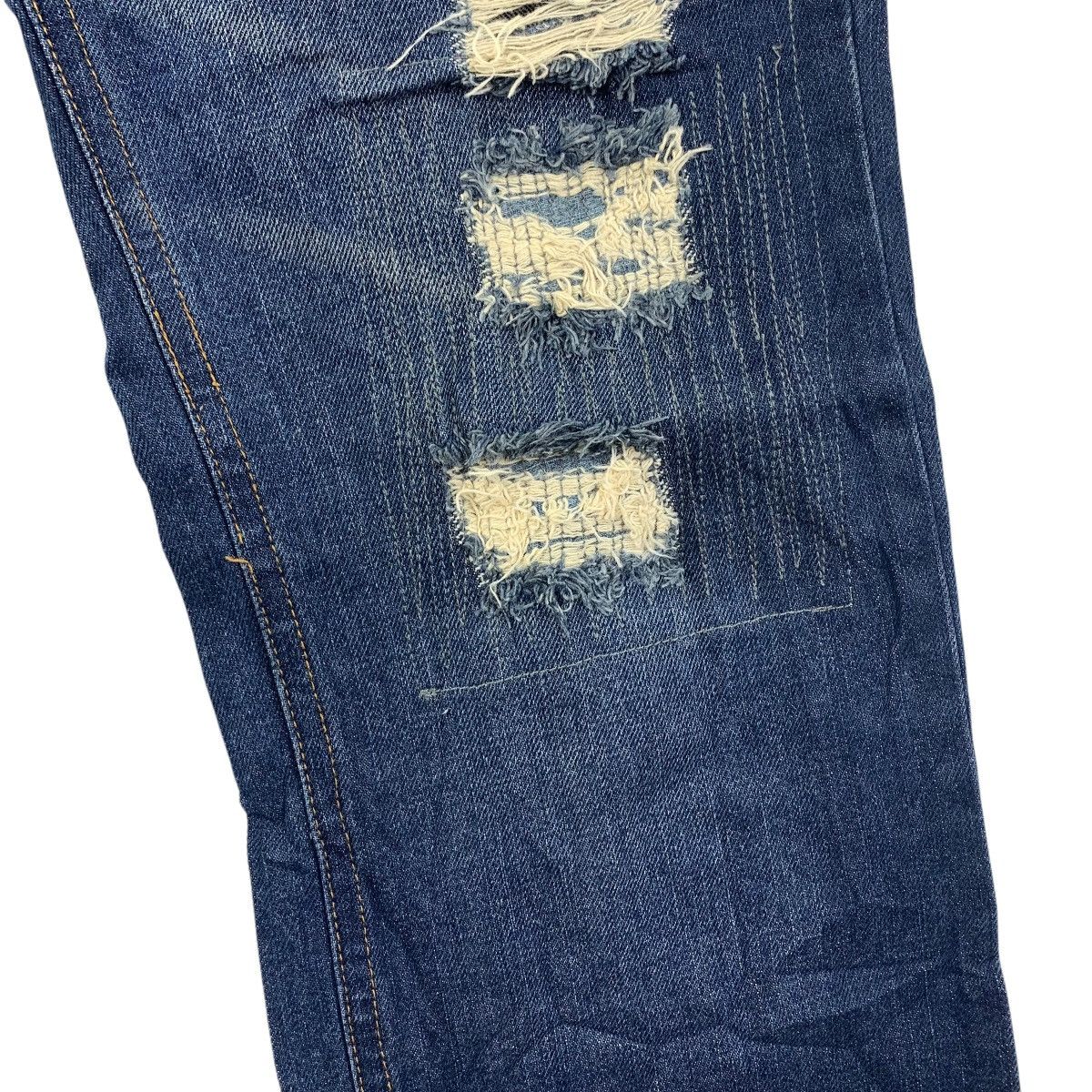 Japanese Brand HERITAGE STONE Distressed blue jeans Size US 34 / EU 50 - 10 Thumbnail