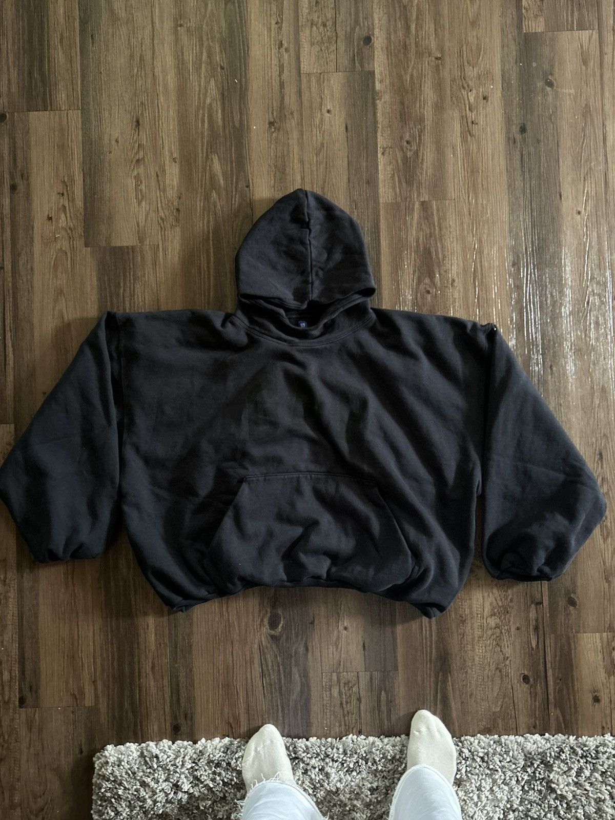 Yeezy LAA Yeezy Gap “Washed” Black Dove Hoodie | Grailed