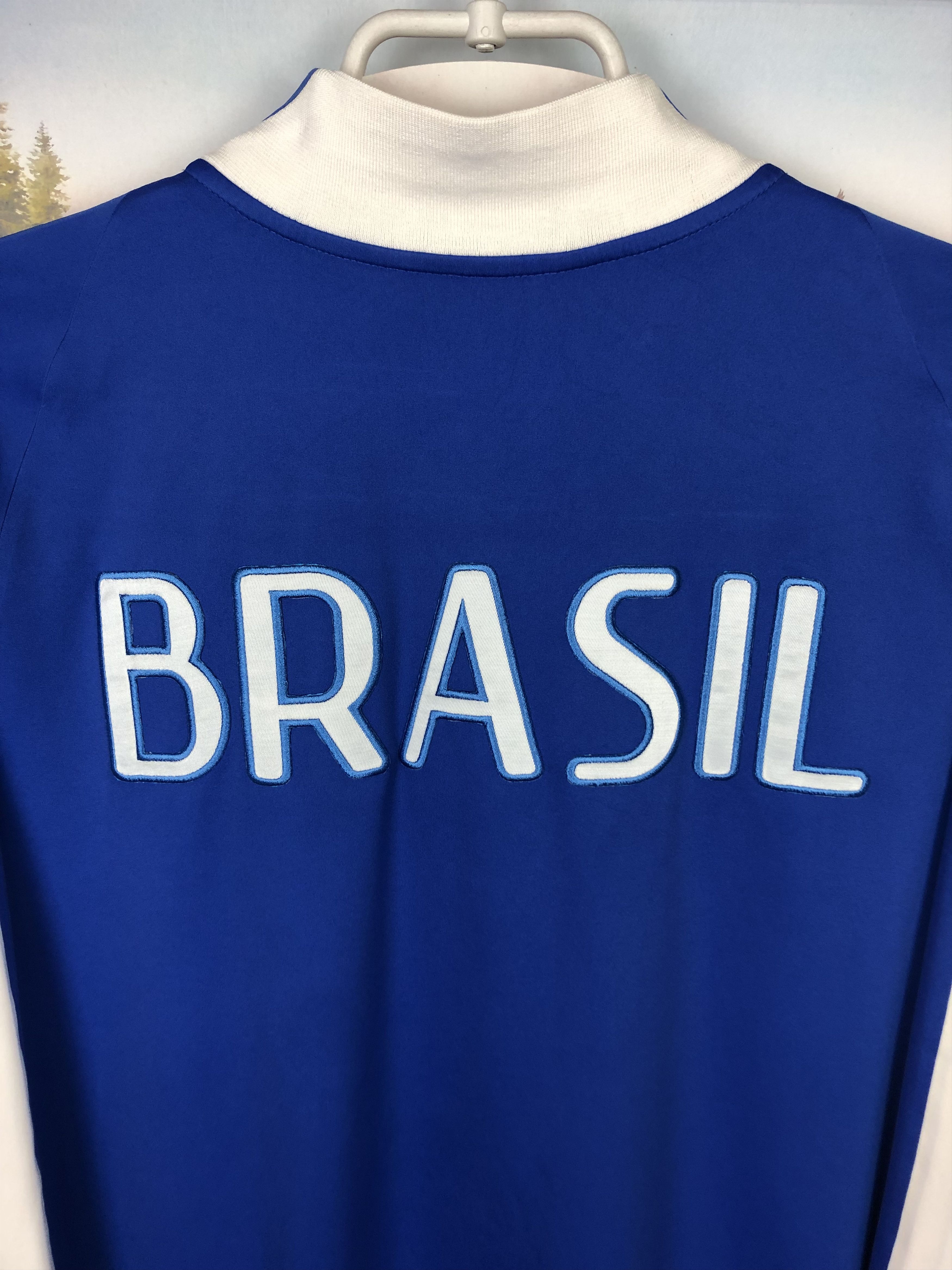 Nike Nike 2014 Brazil N98 Tech Jacket Anthem Football Track Top Size US L / EU 52-54 / 3 - 14 Thumbnail