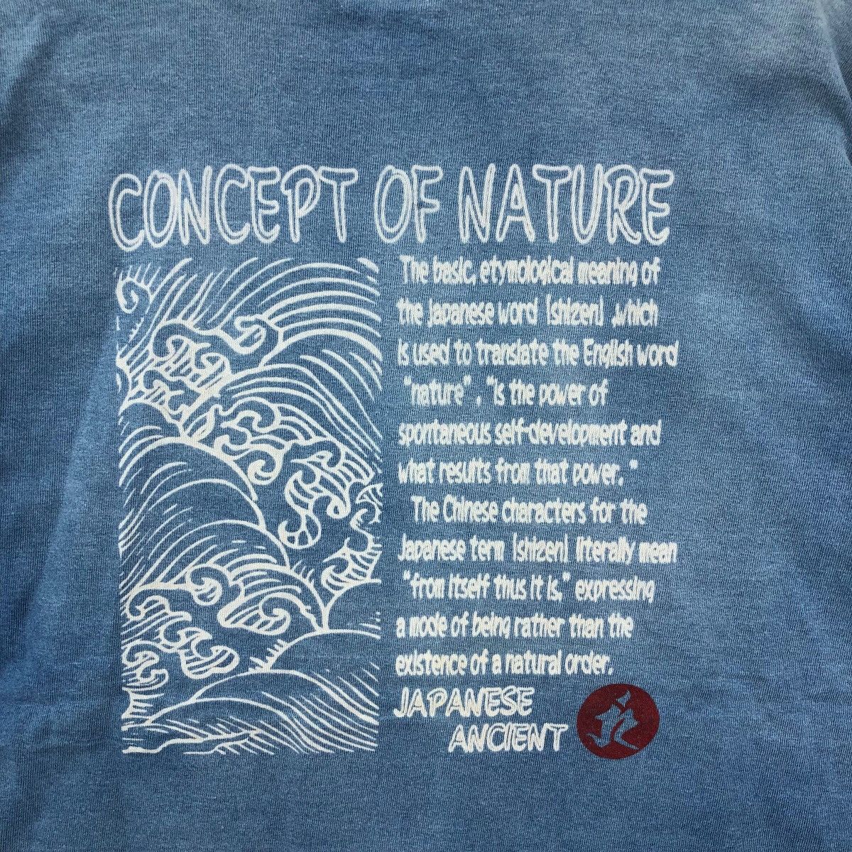 Japanese Brand Vintage NTRL Japanese Ancient Indigo Dye T Shirt Size M Size US M / EU 48-50 / 2 - 4 Thumbnail