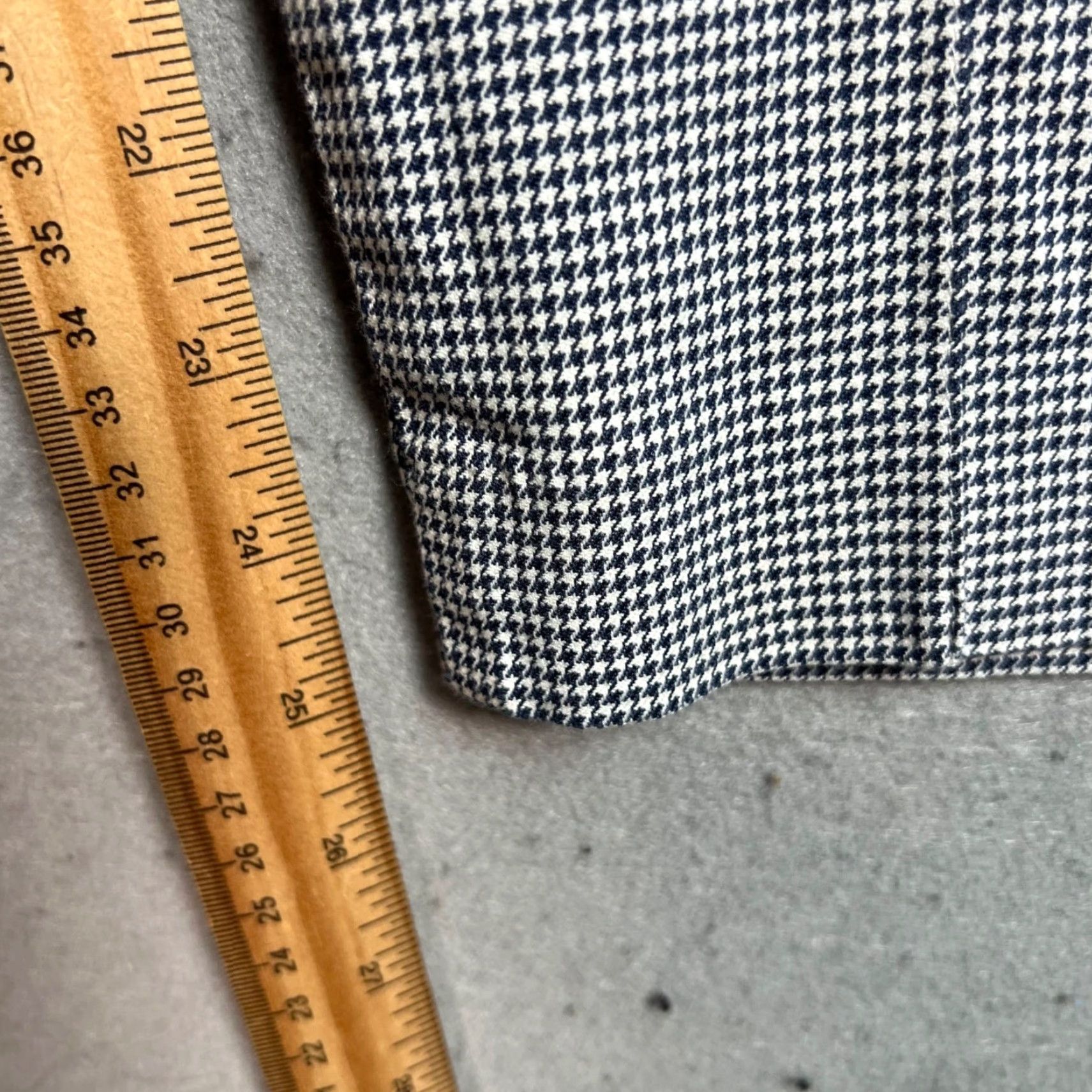 Massimo Dutti Massimo Dutti Womens Tailored Houndstooth Slim Fit Pants Size 6 Gray/White Size 28" / US 6 / IT 42 - 7 Thumbnail