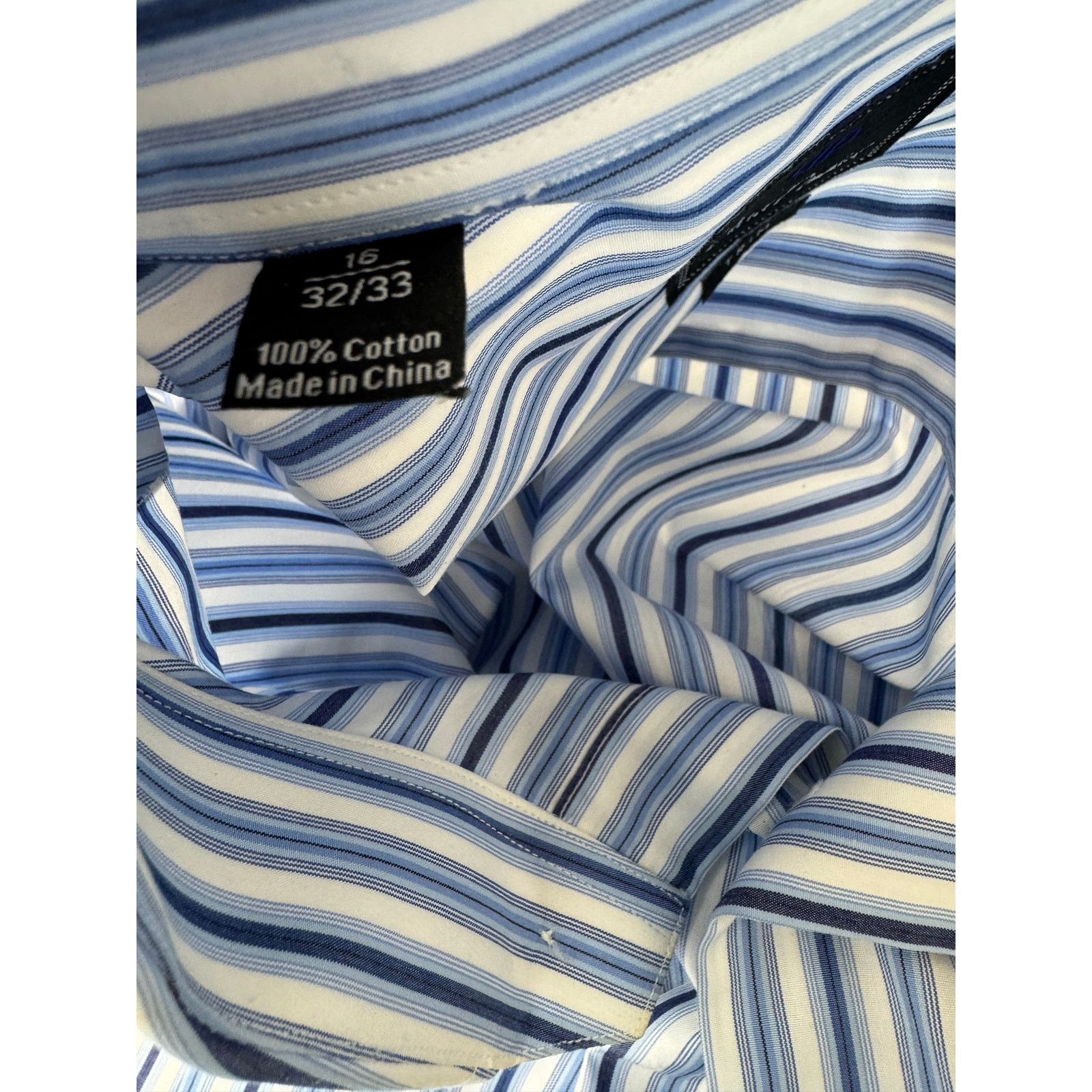 David Donahue David Donahue Dress Shirt Stripes Trim - Size 16 - 32 / 33 Size US M / EU 48-50 / 2 - 7 Thumbnail