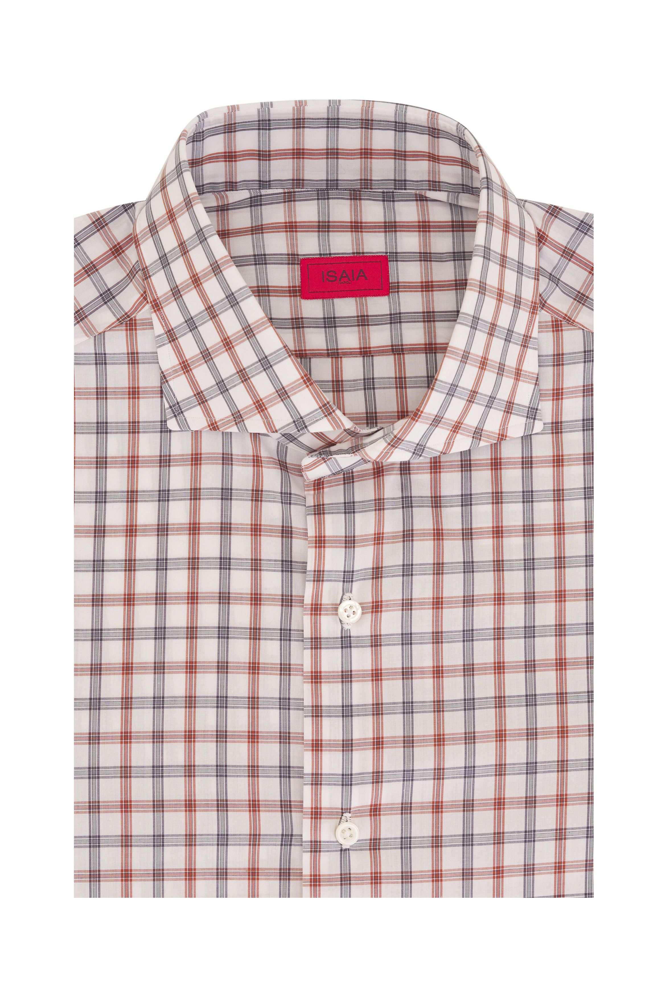 o1mtch0225 Check Dress Shirt in Grey/White
