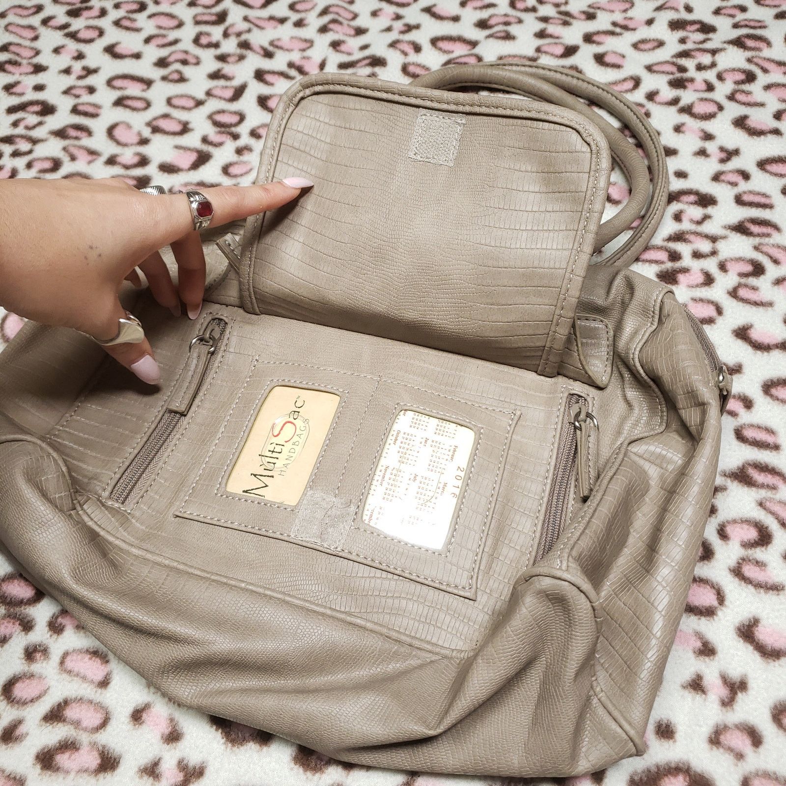 Vintage Vintage Y2K Multisac Vegan Leather medium handbag Size ONE SIZE - 4 Thumbnail