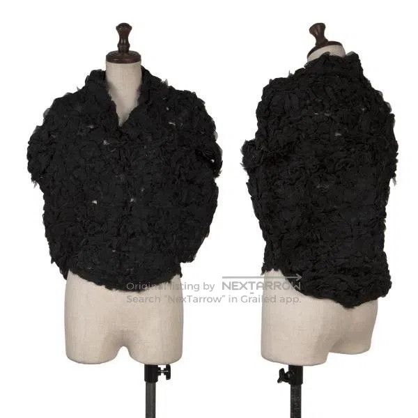 Comme des Garcons Comme des Garcons Black vintage flower design short top Size S / US 4 / IT 40 - 2 Thumbnail