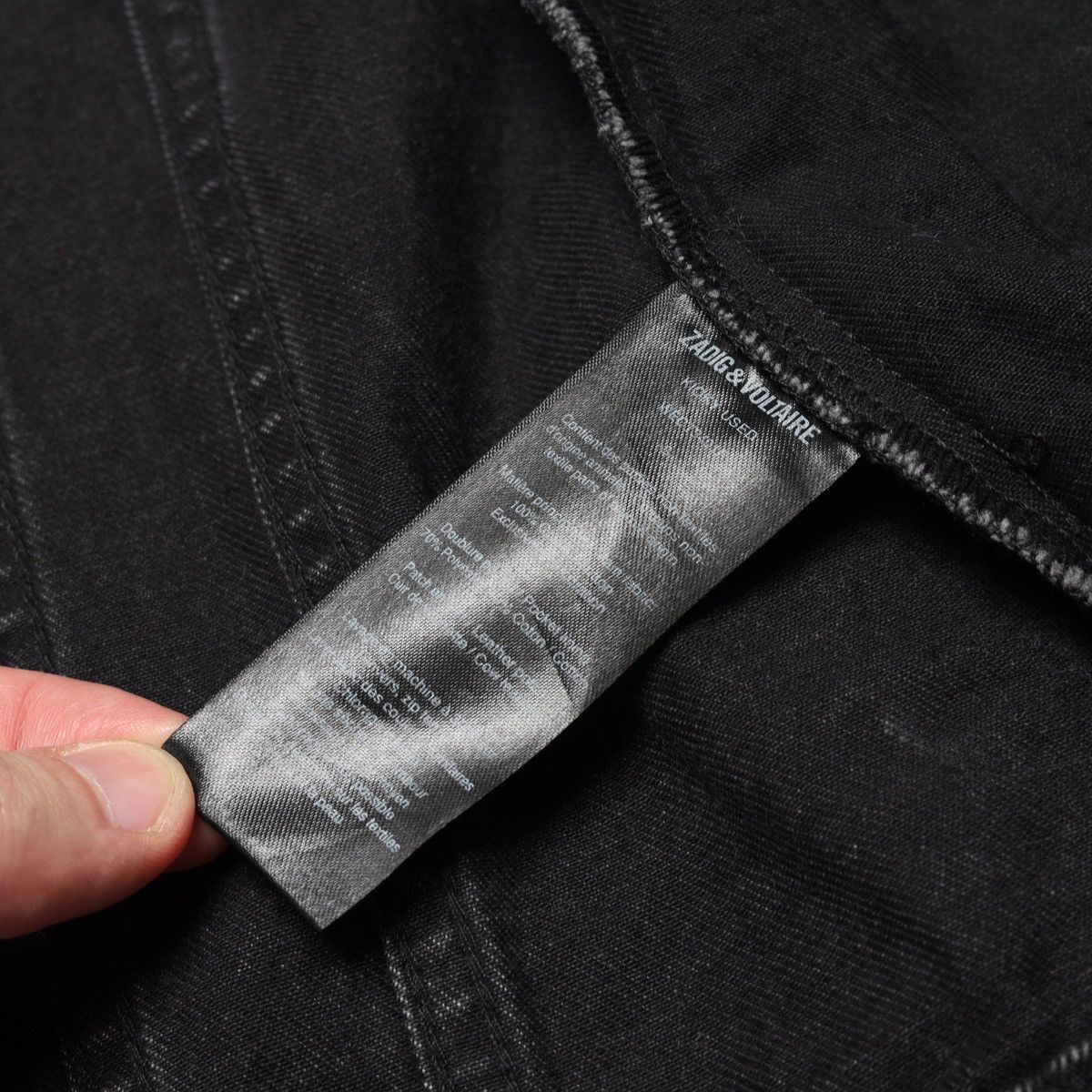Zadig & Voltaire Zadig Voltaire Kioky Denim Jeans Black Jacket Zip Size S / US 4 / IT 40 - 14 Thumbnail