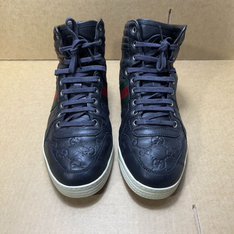 Gucci Gucci Leather High-Top Fashion Sneakers for Men Size US 6.5 / EU 39-40 - 2 Thumbnail