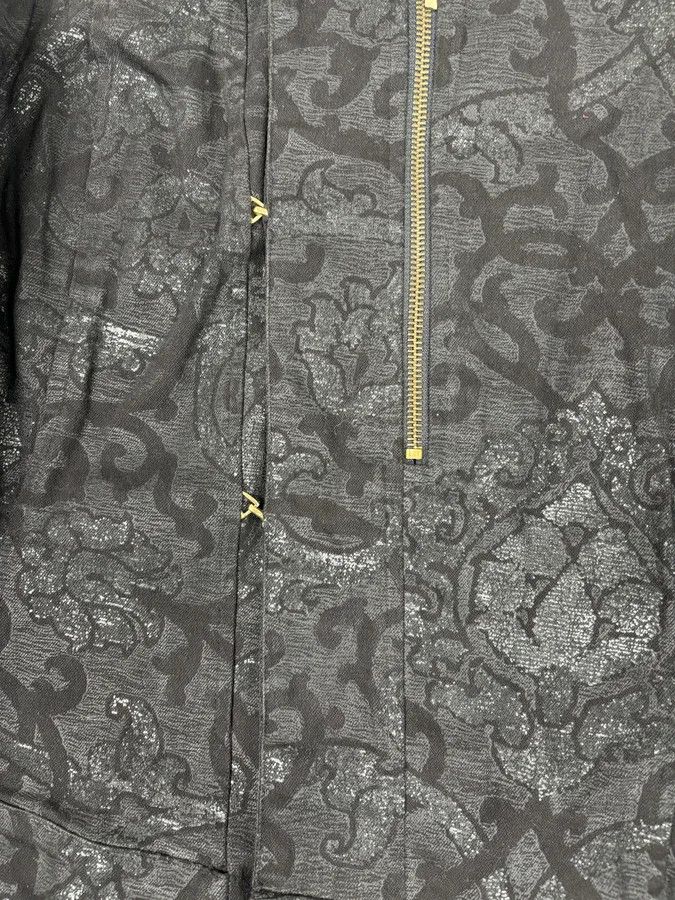 Roberto Cavalli 2000s Roberto Cavalli Black Obscure Damask Jacket Size M / US 6-8 / IT 42-44 - 9 Thumbnail