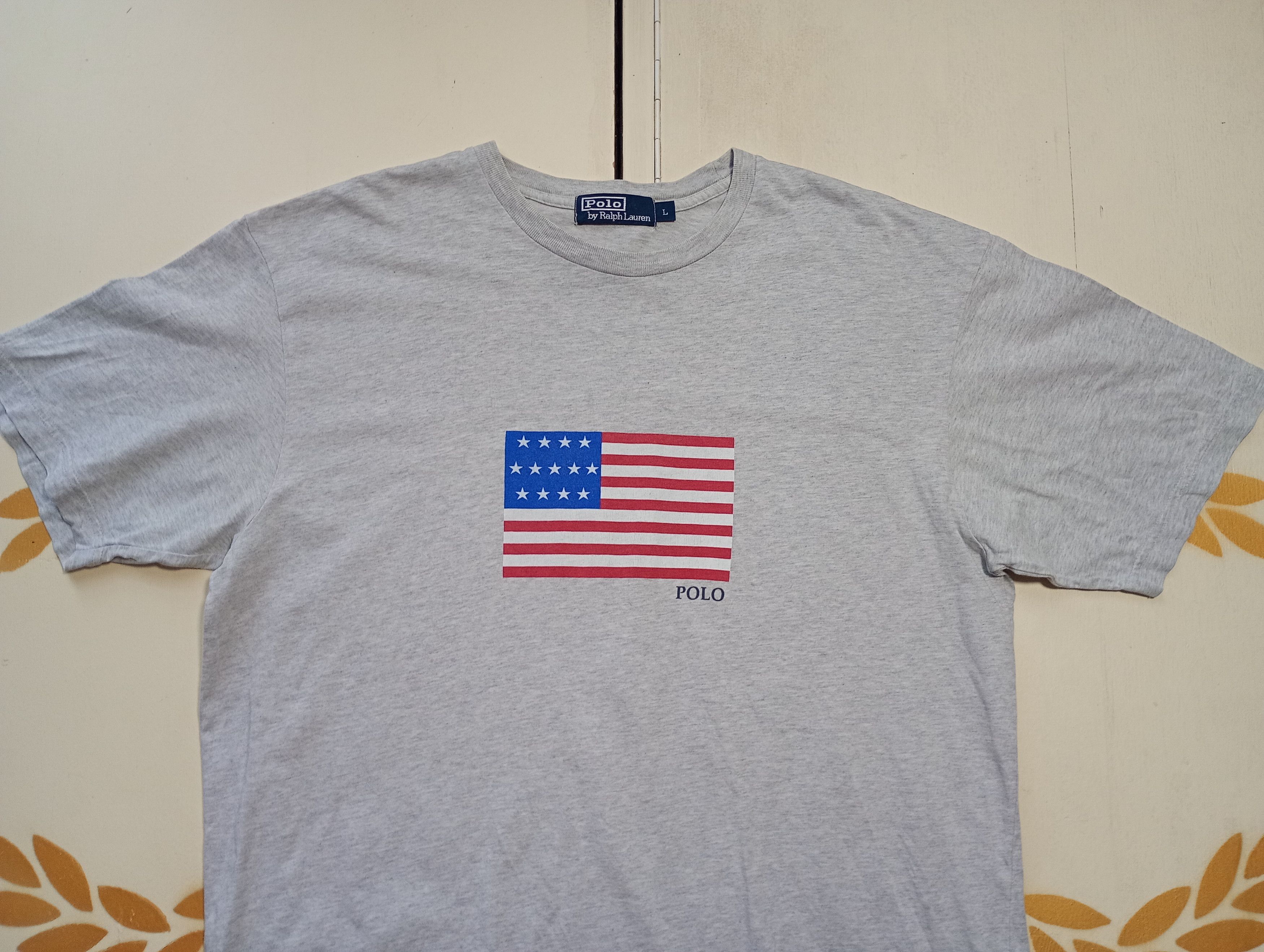 Polo Ralph Lauren Polo Ralph Lauren USA Flag T-Shirt Vintage Size US L / EU 52-54 / 3 - 4 Thumbnail
