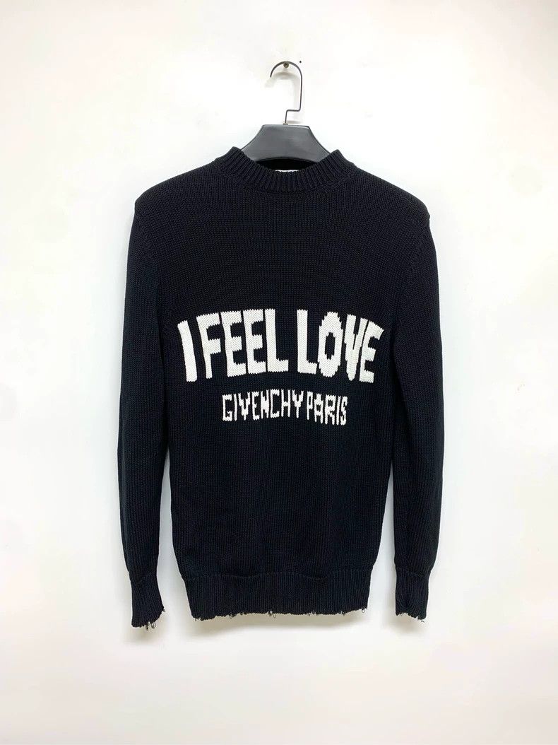 Givenchy Givenchy Black knit sweater with embroidered letter logo Size US XS / EU 42 / 0 - 1 Thumbnail