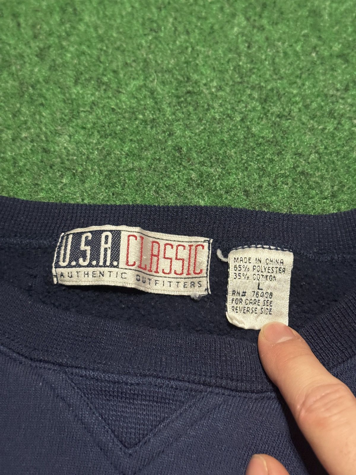 Vintage Vintage 90s USA Classic Golf Large Blue Crewneck Sweatshirt Size US L / EU 52-54 / 3 - 3 Thumbnail