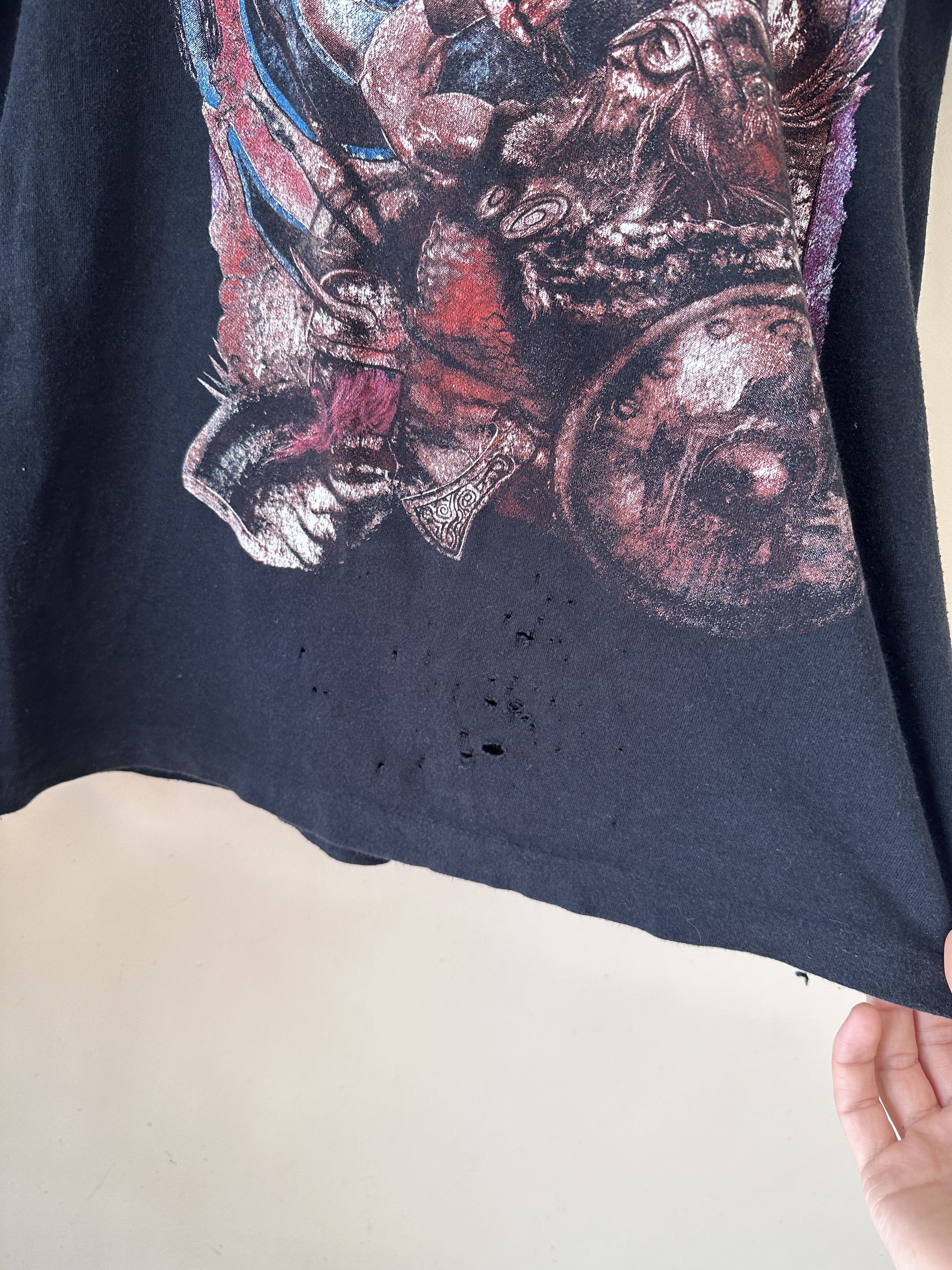 Band Tees × Vintage Vintage Unleashed Across the Open Sea tee rock metal Size US M / EU 48-50 / 2 - 5 Thumbnail