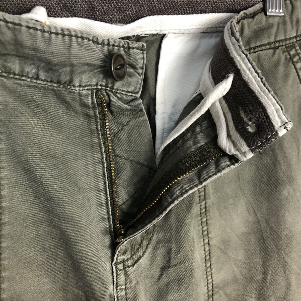 Japanese Brand Rare Xtyle Green tactical Cargo Multipocket Pants #A329 Size US 31 - 15 Thumbnail